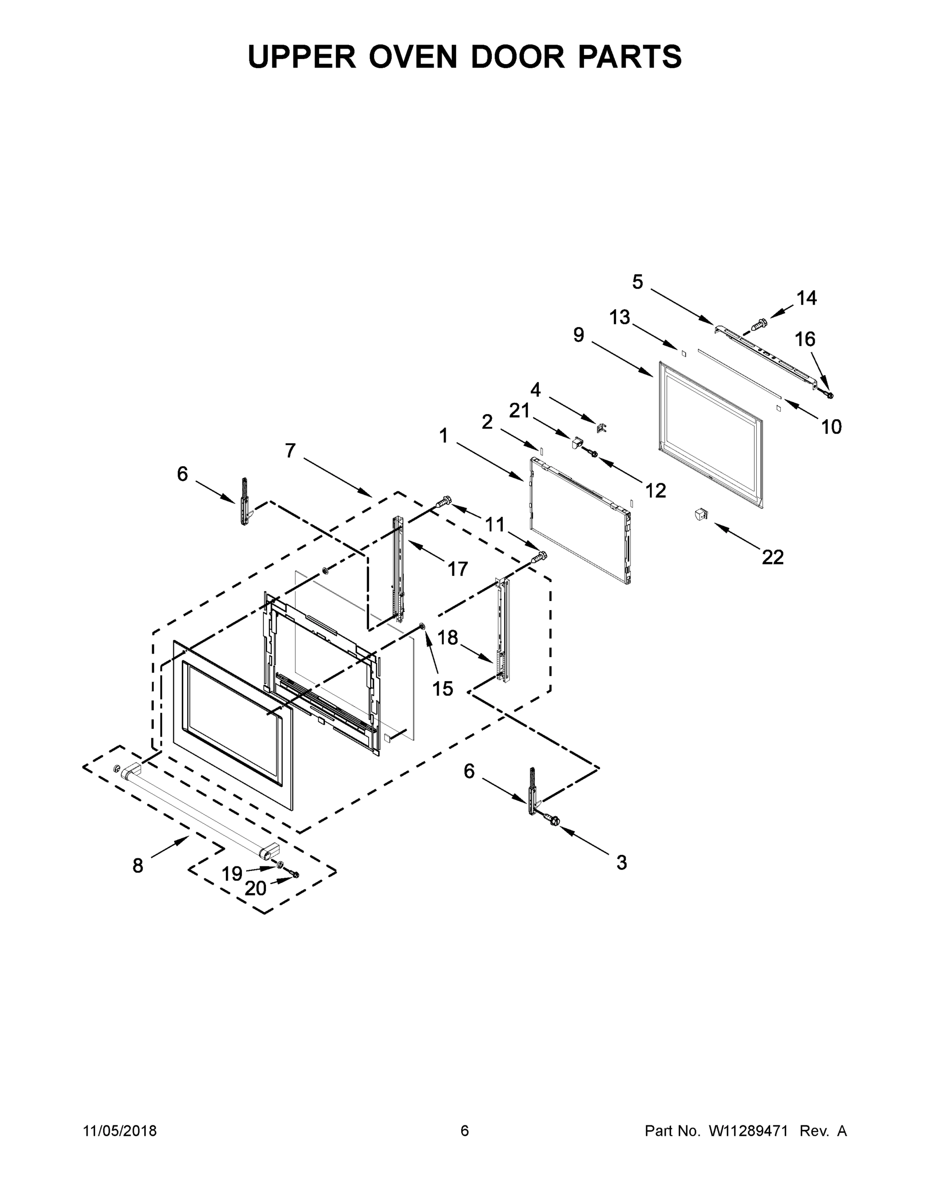 04 - UPPER OVEN DOOR PARTS