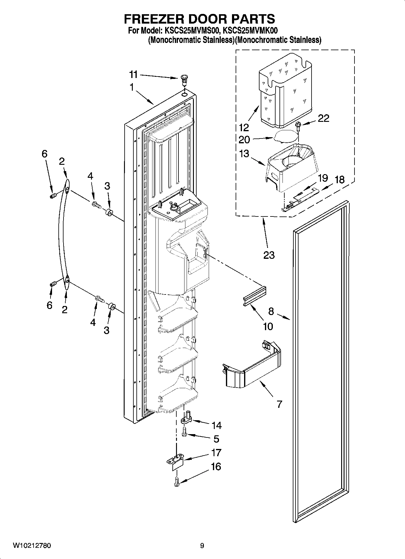 06 - FREEZER DOOR PARTS