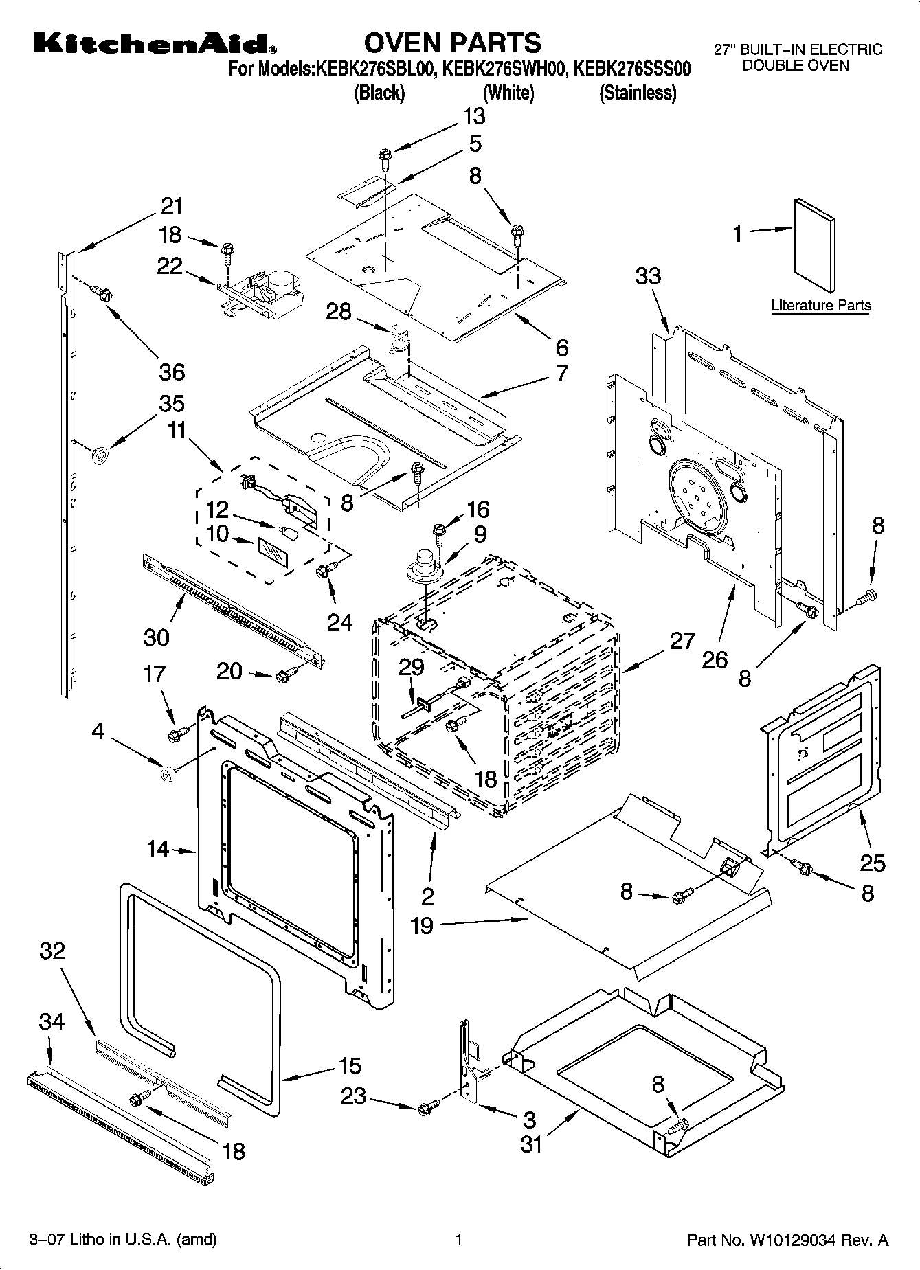 01 - OVEN PARTS