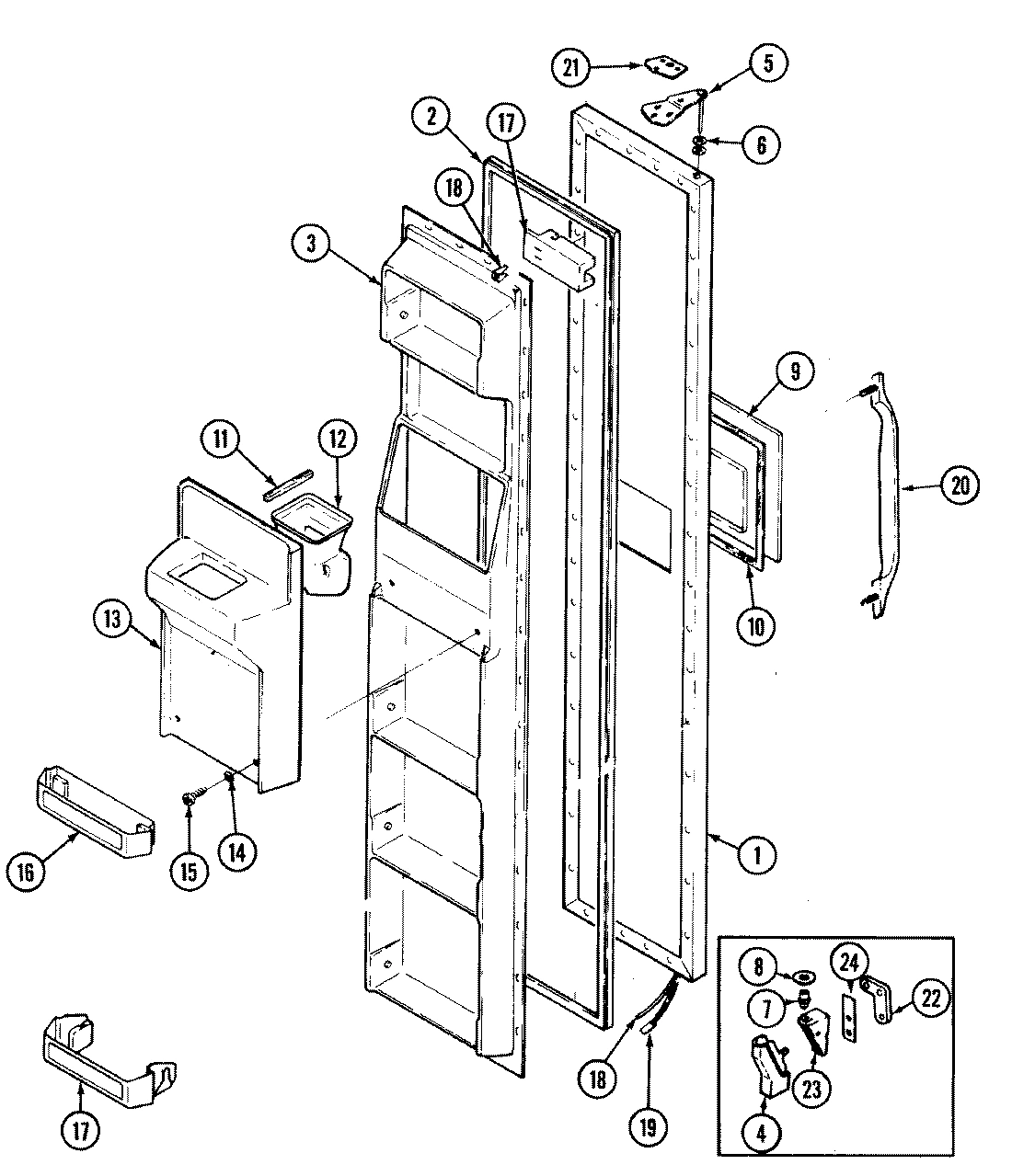 02 - FREEZER DOOR