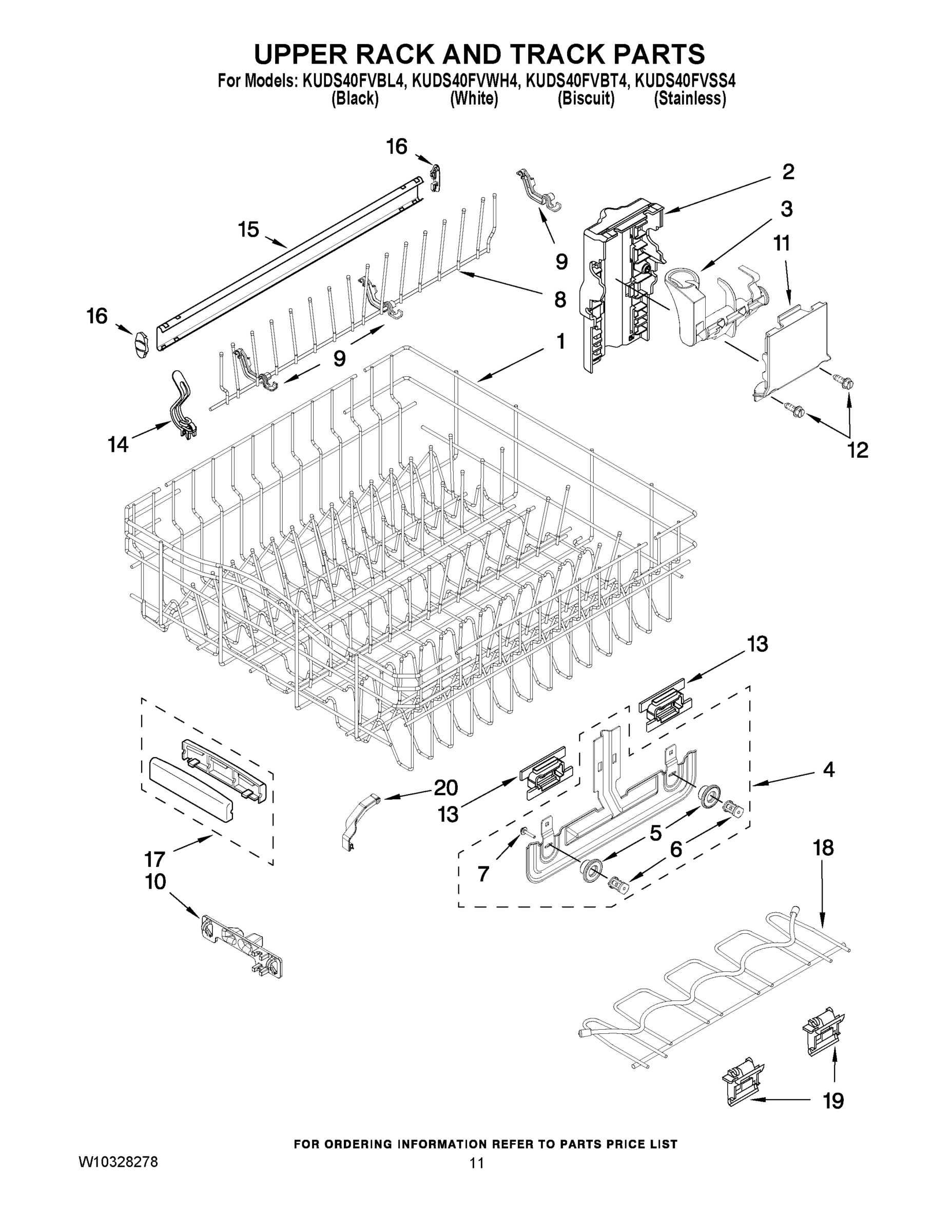 09 - UPPER RACK AND TRACK PARTS