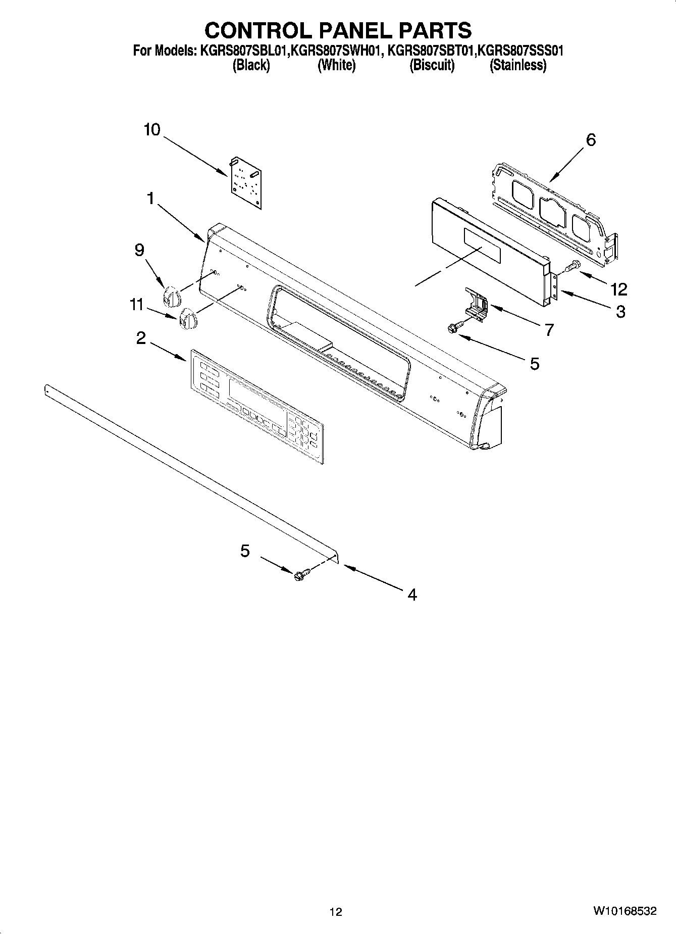 09 - CONTROL PANEL PARTS, OPTIONAL PARTS (NOT INCLUDED)