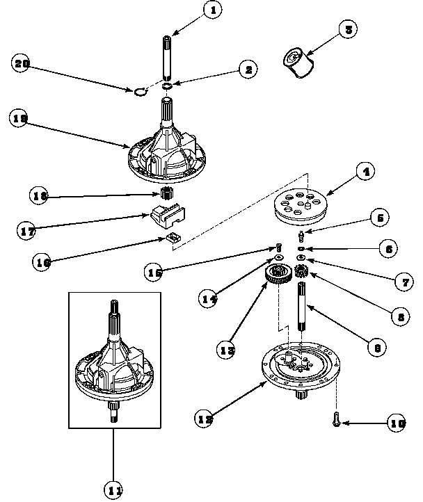 01 - 38826P TRANSMISSION ASSY