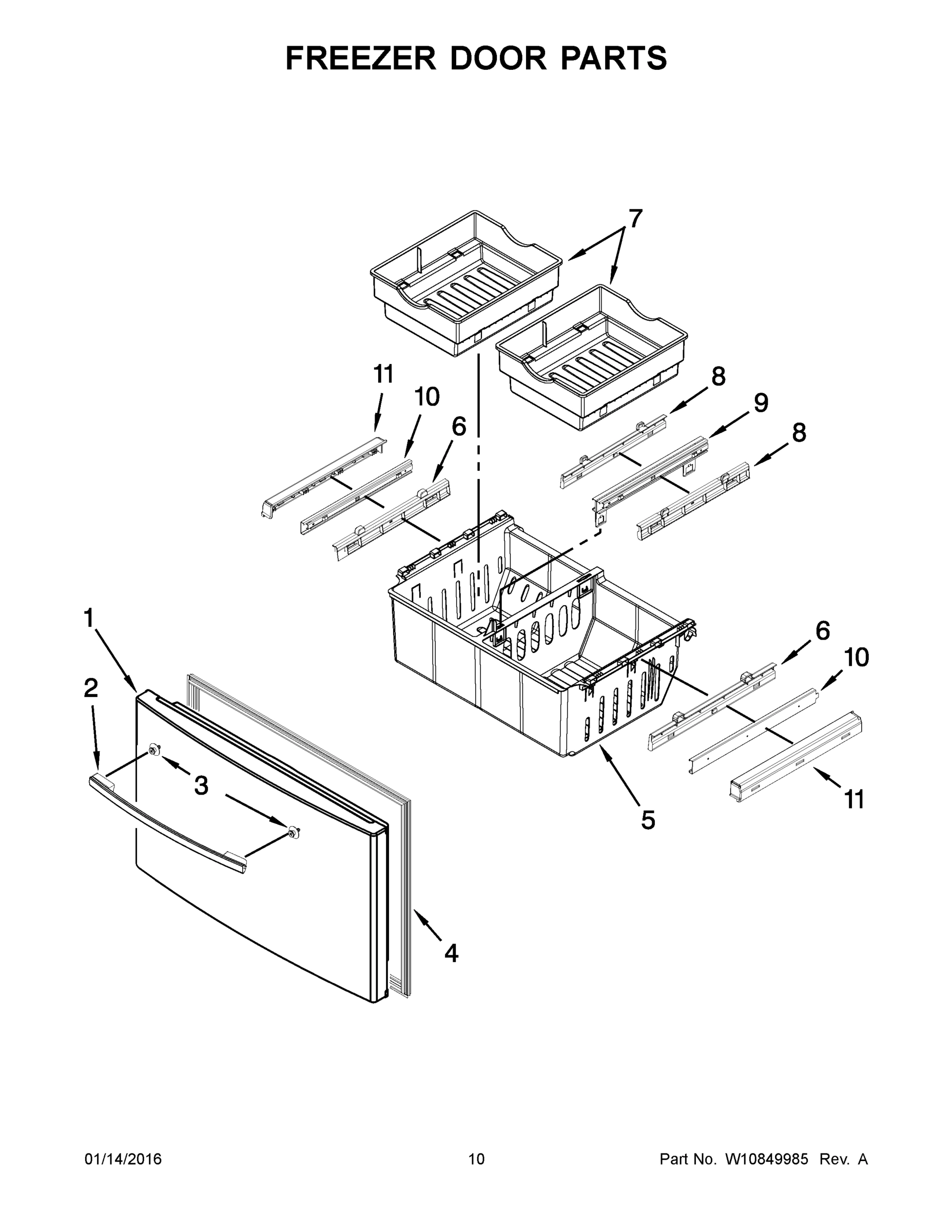 06 - FREEZER DOOR PARTS