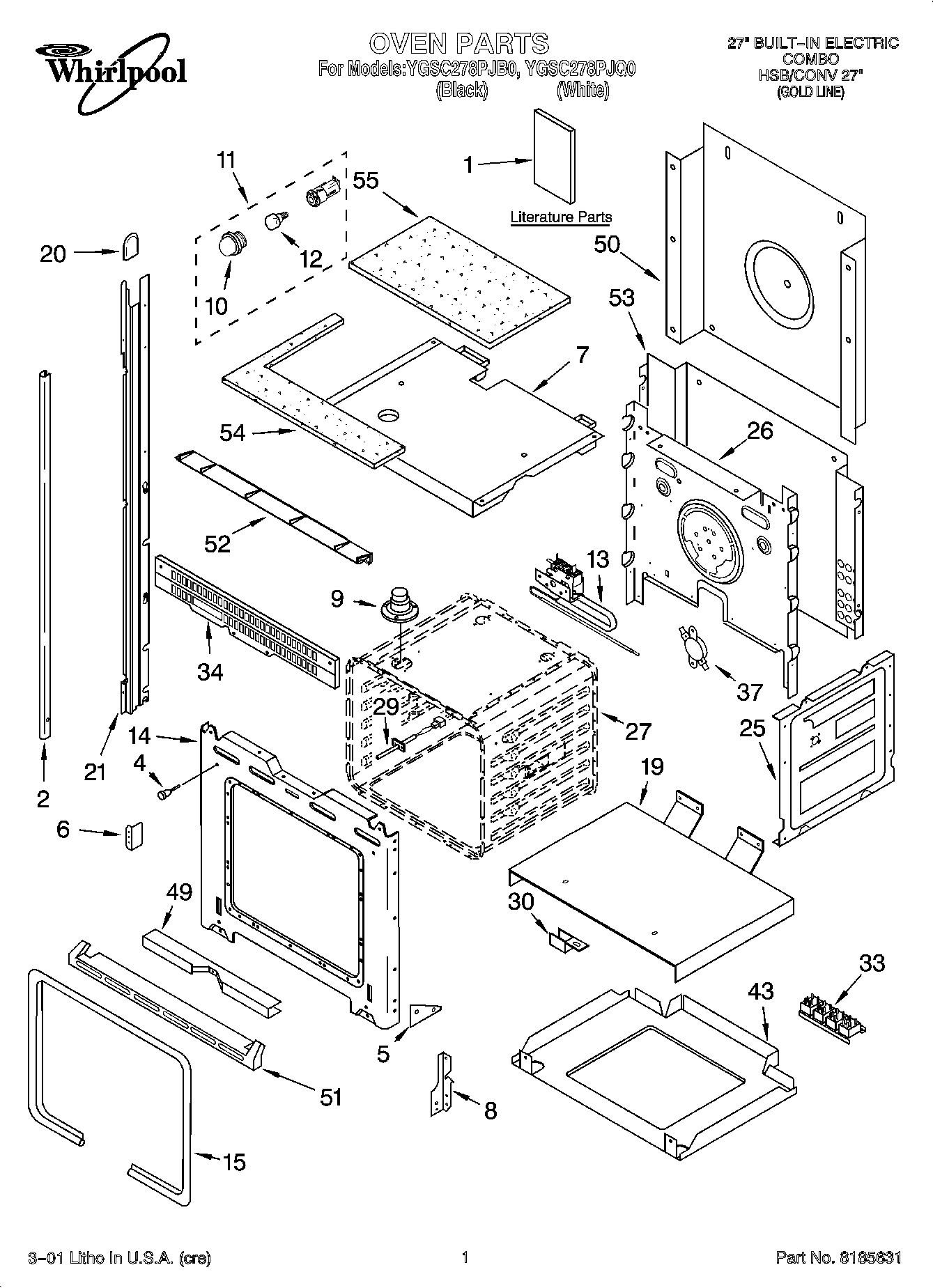01 - OVEN PARTS