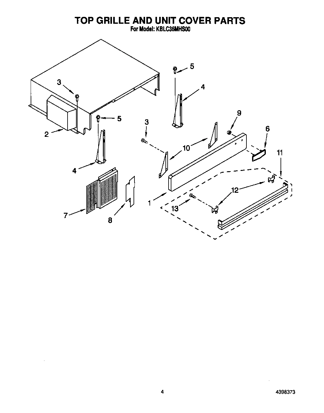 03 - TOP GRILLE AND UNIT COVER