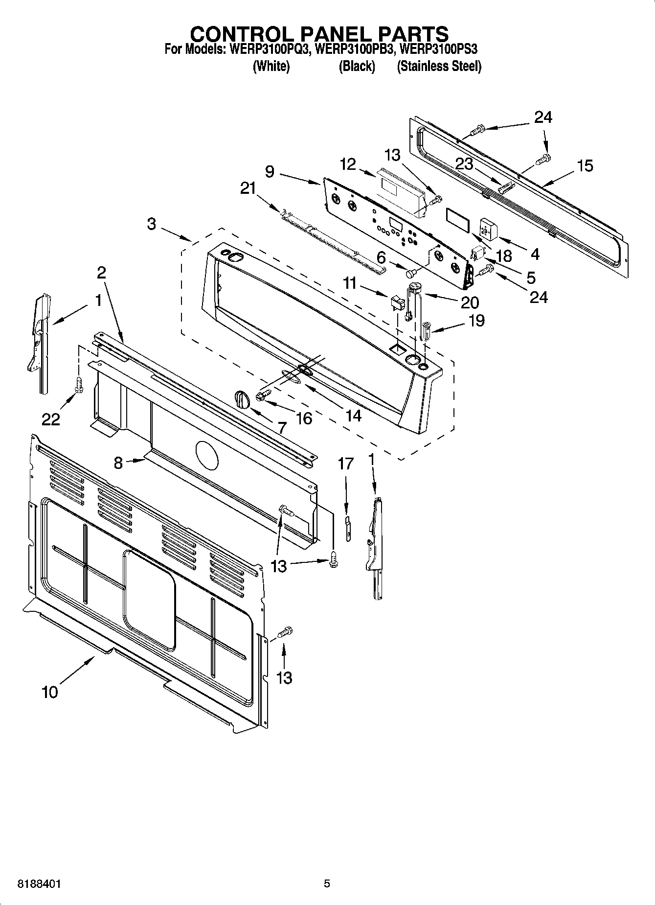 04 - CONTROL PANEL PARTS