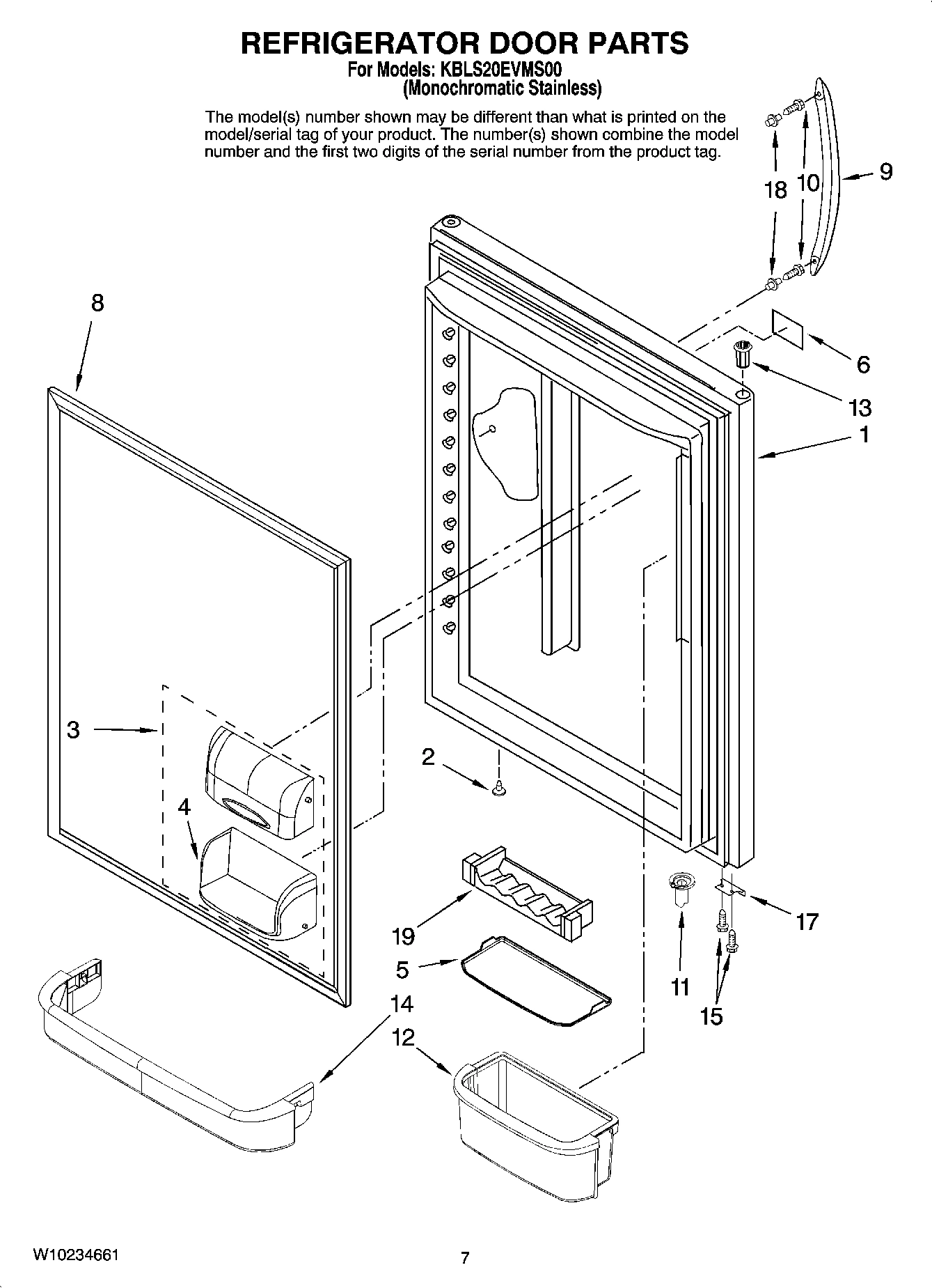 04 - REFRIGERATOR DOOR PARTS