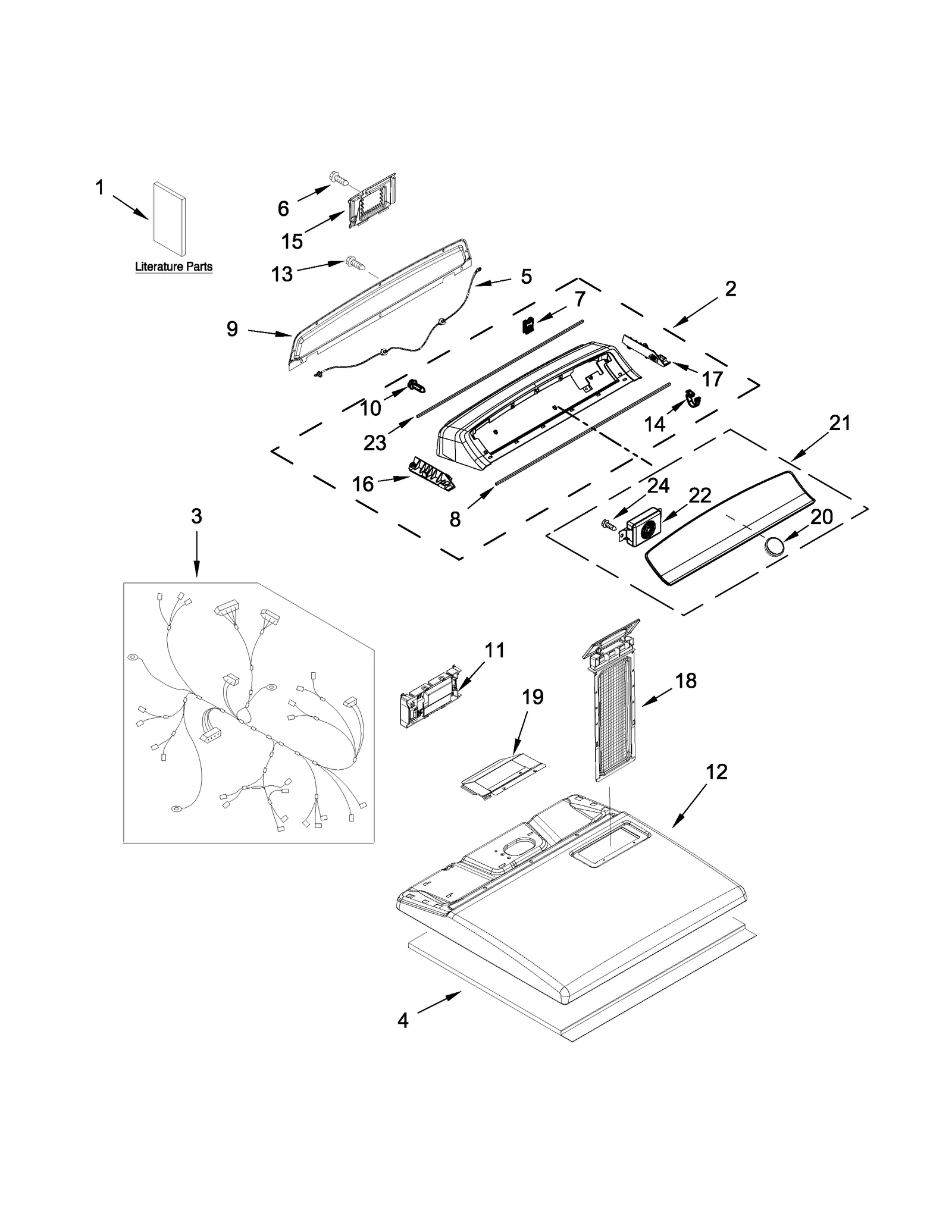 TOP AND CONSOLE PARTS