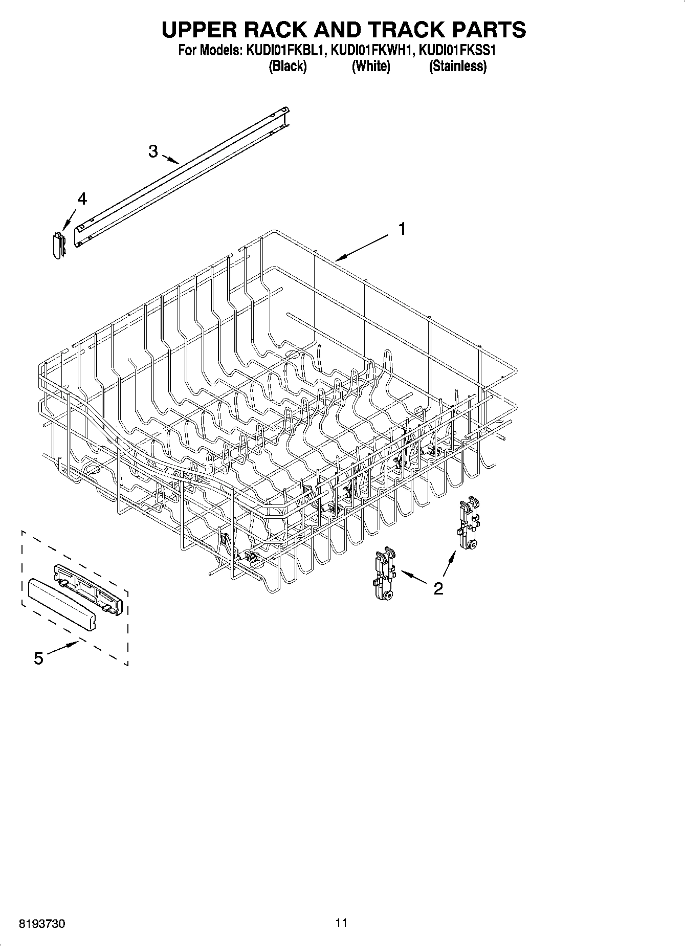 09 - UPPER RACK AND TRACK PARTS