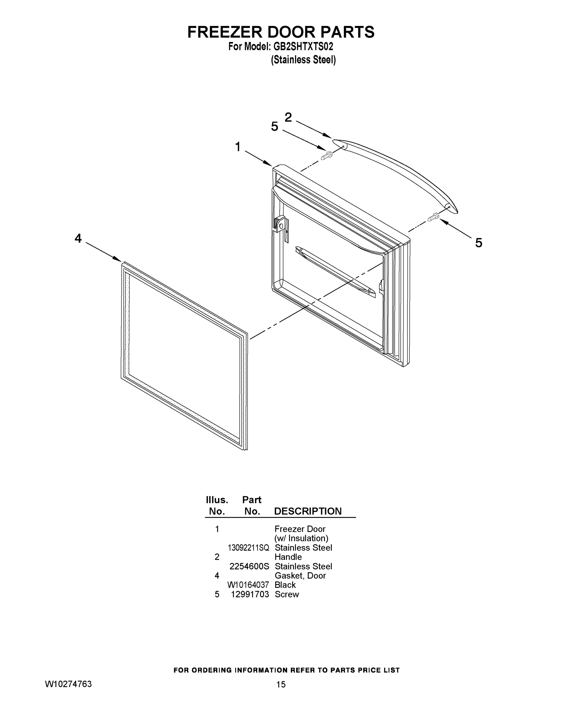 08 - FREEZER DOOR PARTS