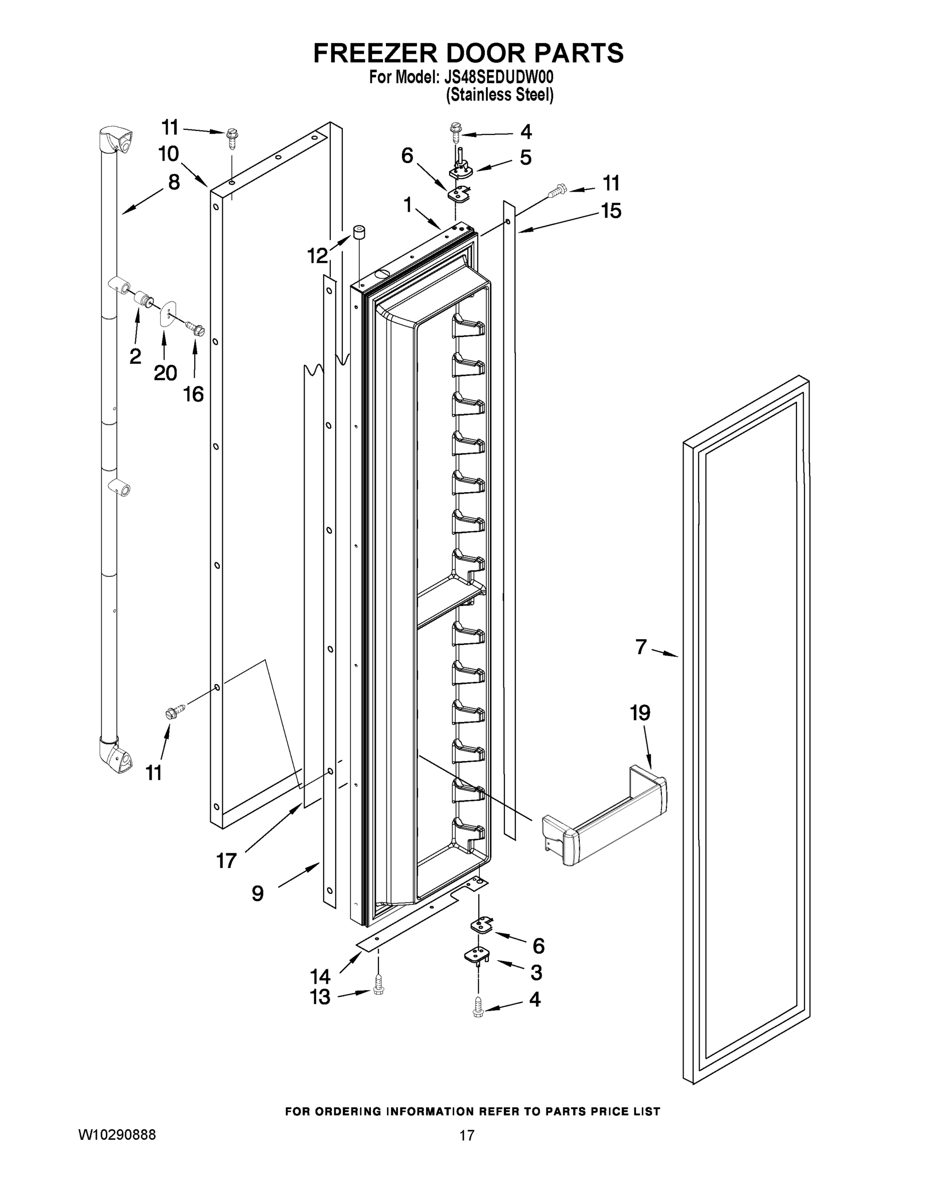 11 - FREEZER DOOR PARTS