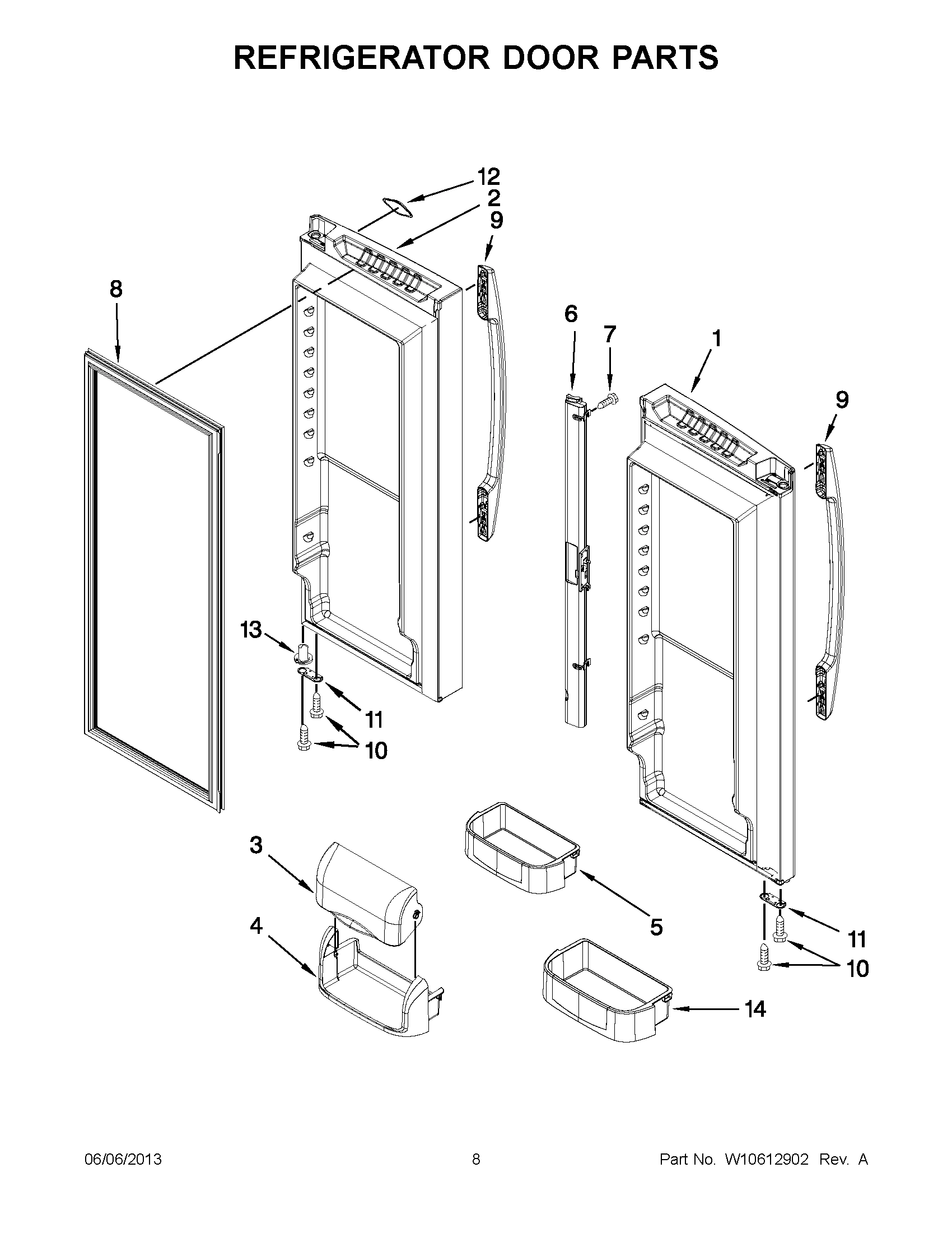 04 - REFRIGERATOR DOOR PARTS