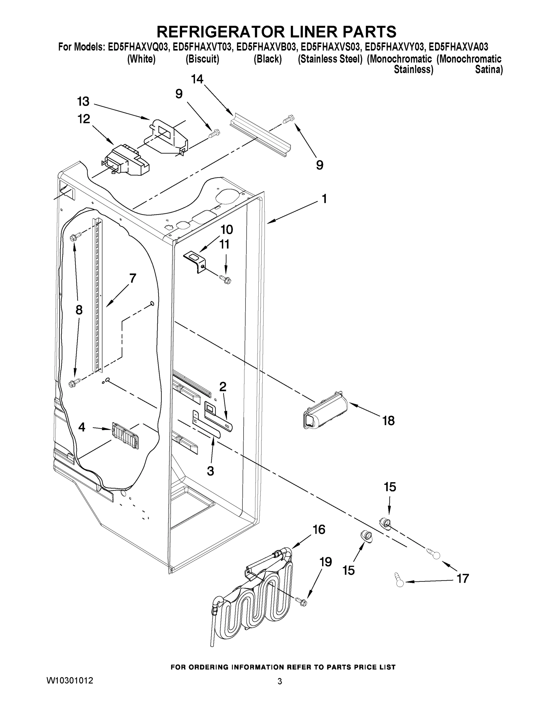02 - REFRIGERATOR LINER PARTS