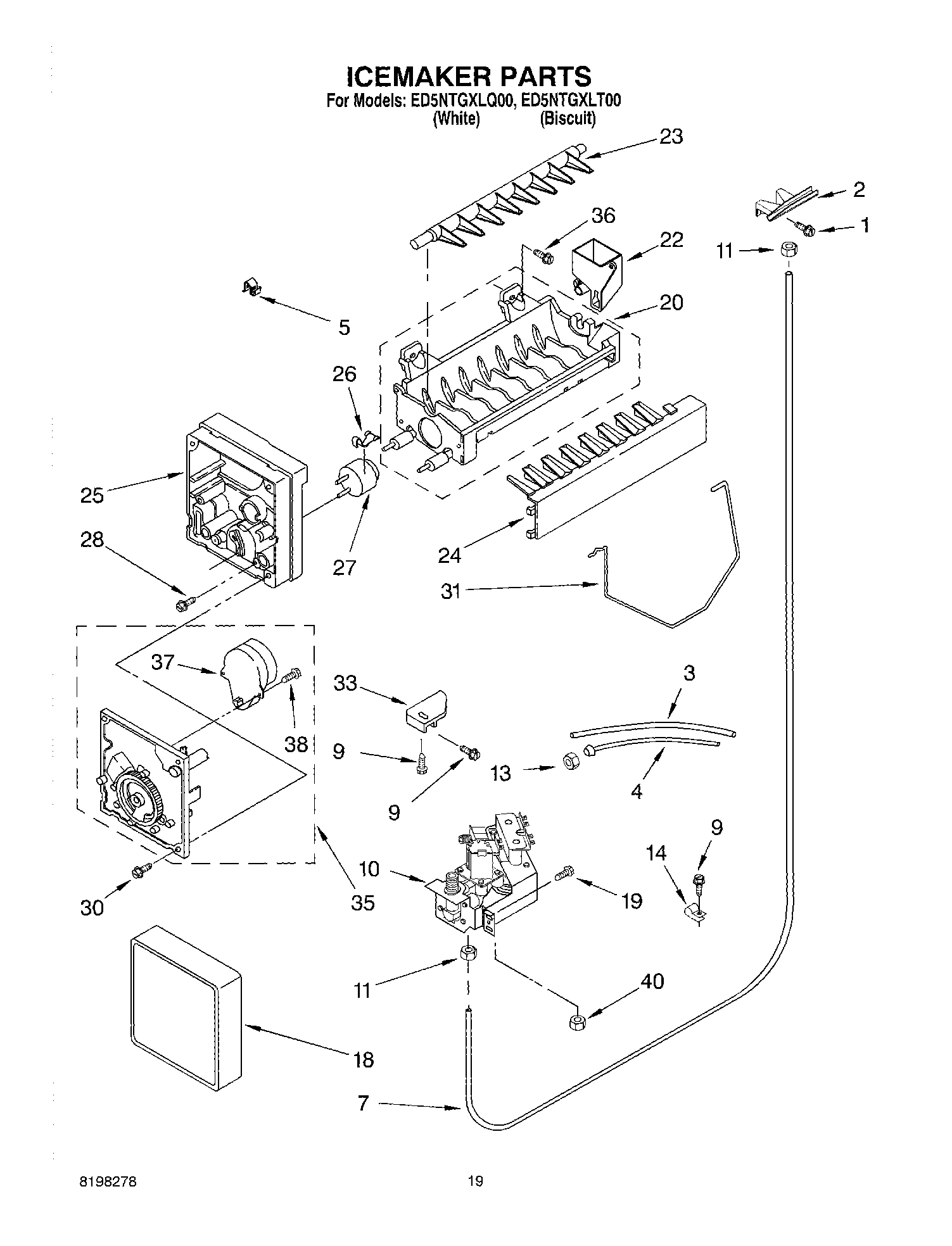 12 - ICE MAKER, OPTIONAL