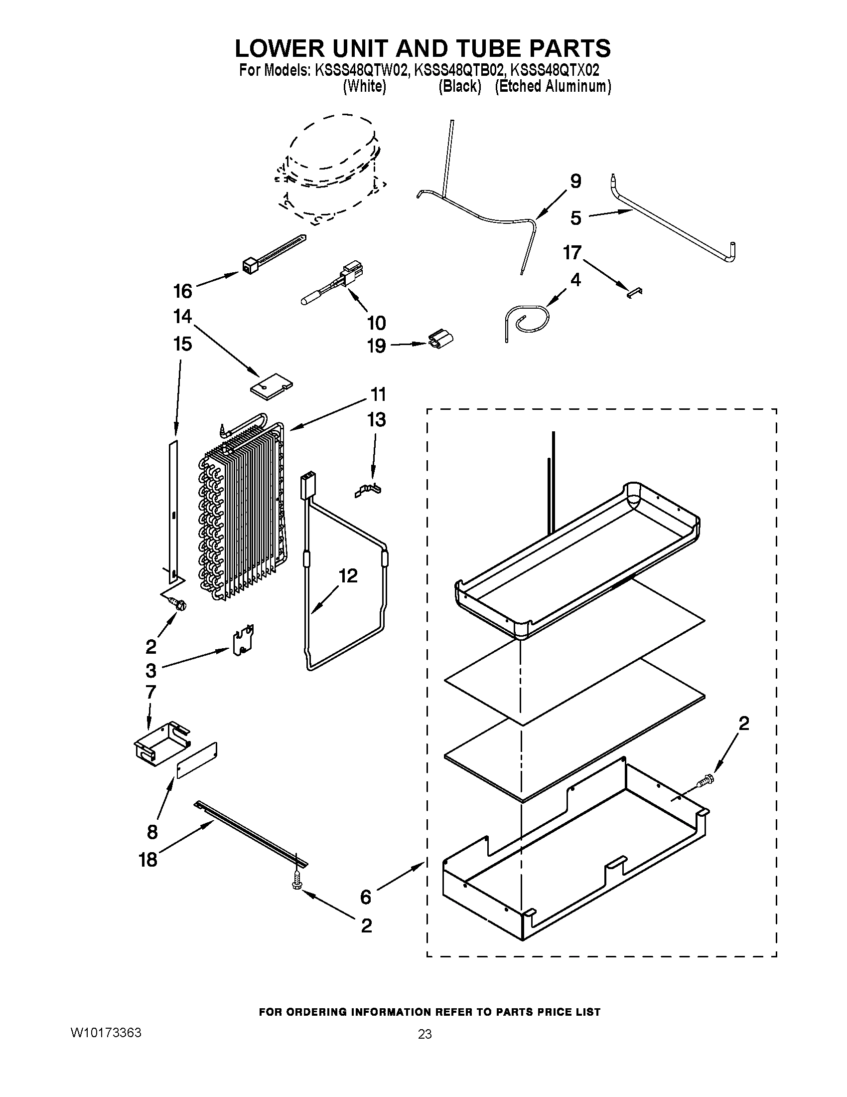 14 - LOWER UNIT AND TUBE PARTS