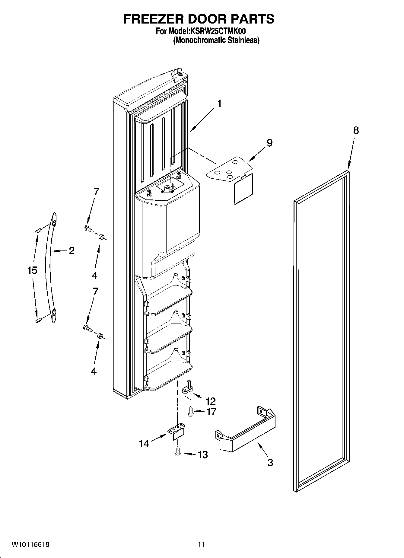07 - FREEZER DOOR PARTS