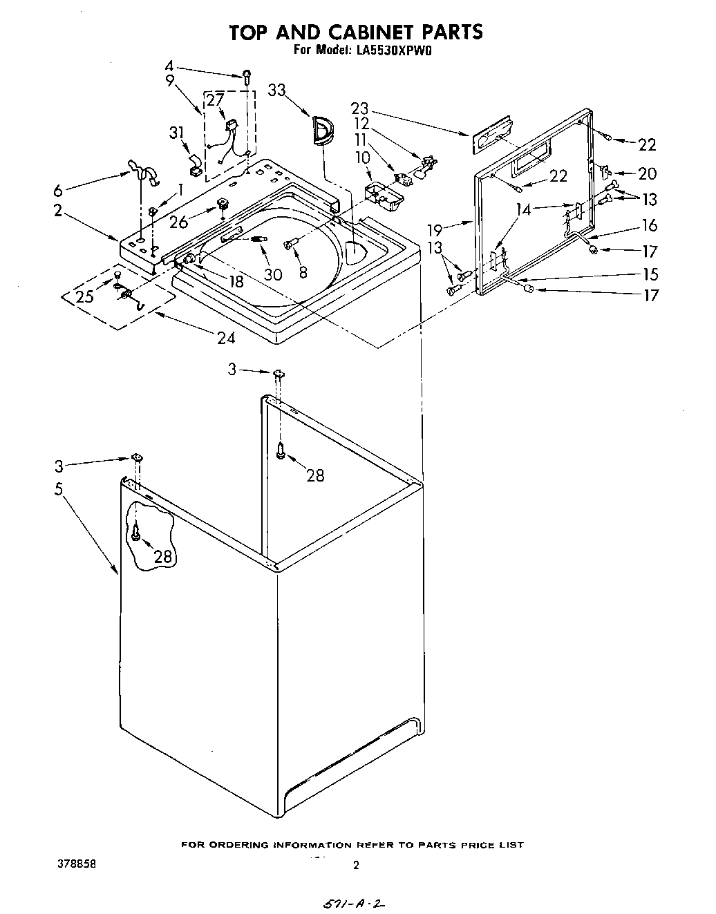02 - TOP AND CABINET , LITERATURE AND OPTIONAL