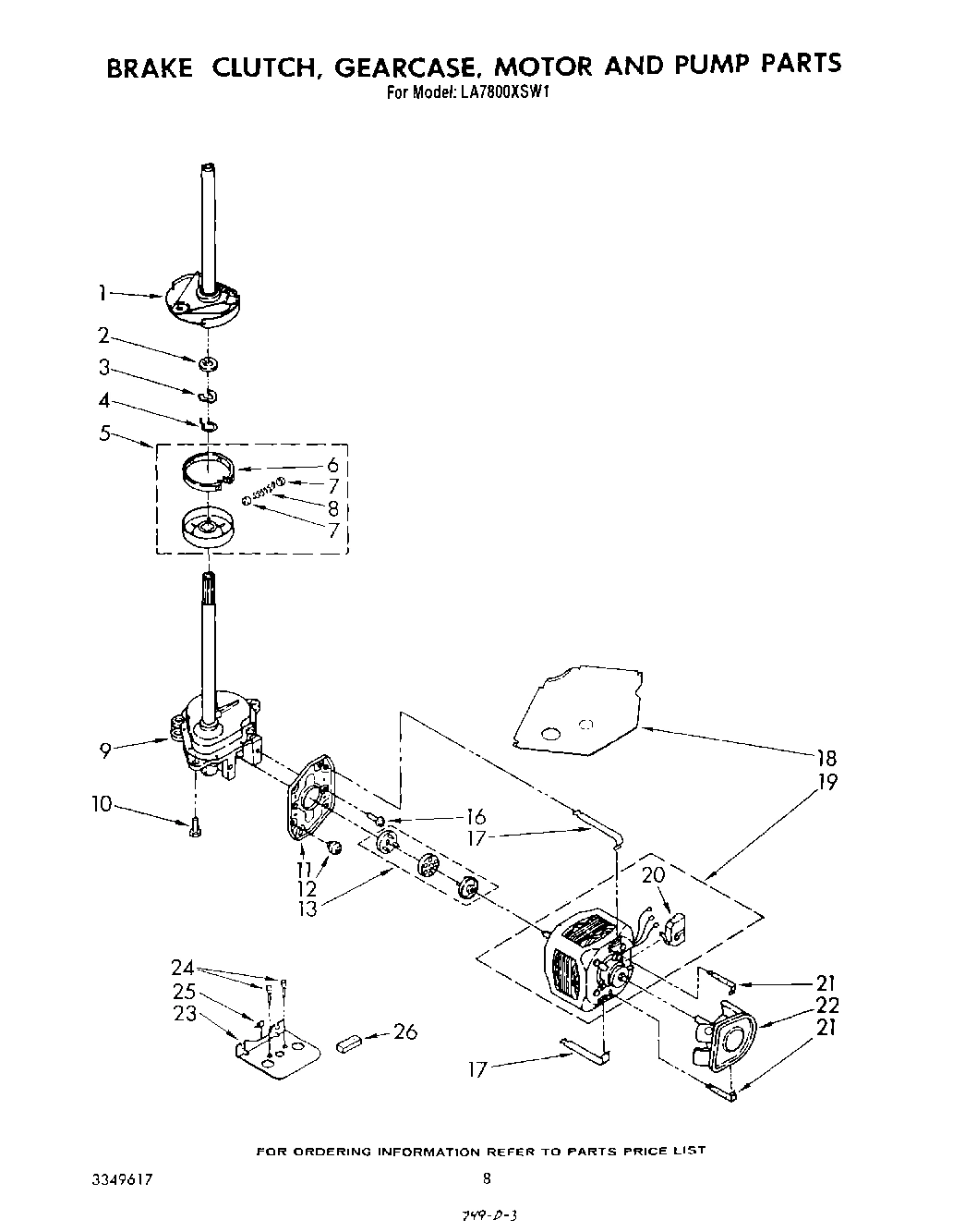06 - BRAKE, CLUTCH, GEARCASE, MOTOR AND PUMP