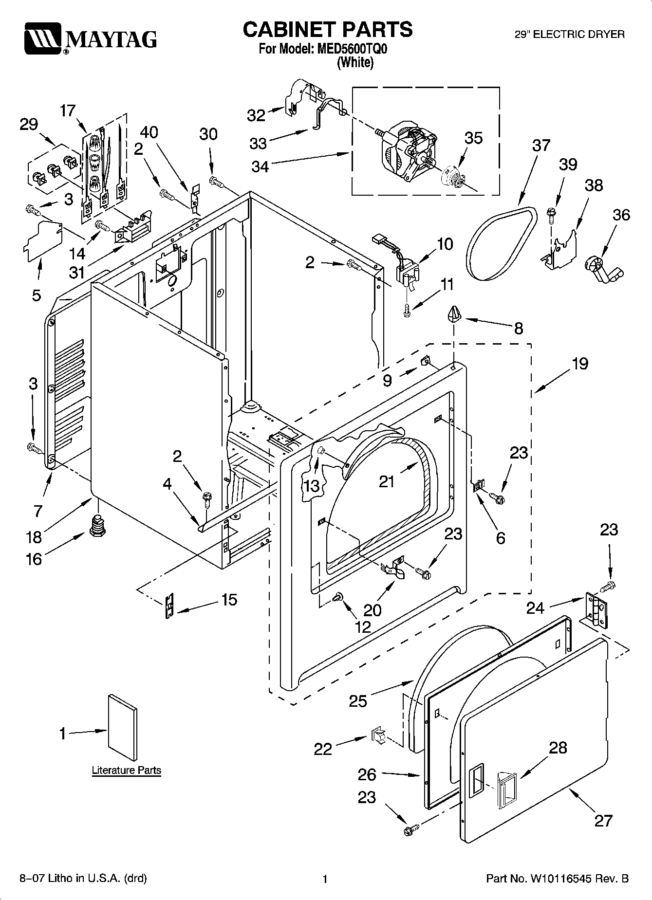 01 - CABINET PARTS