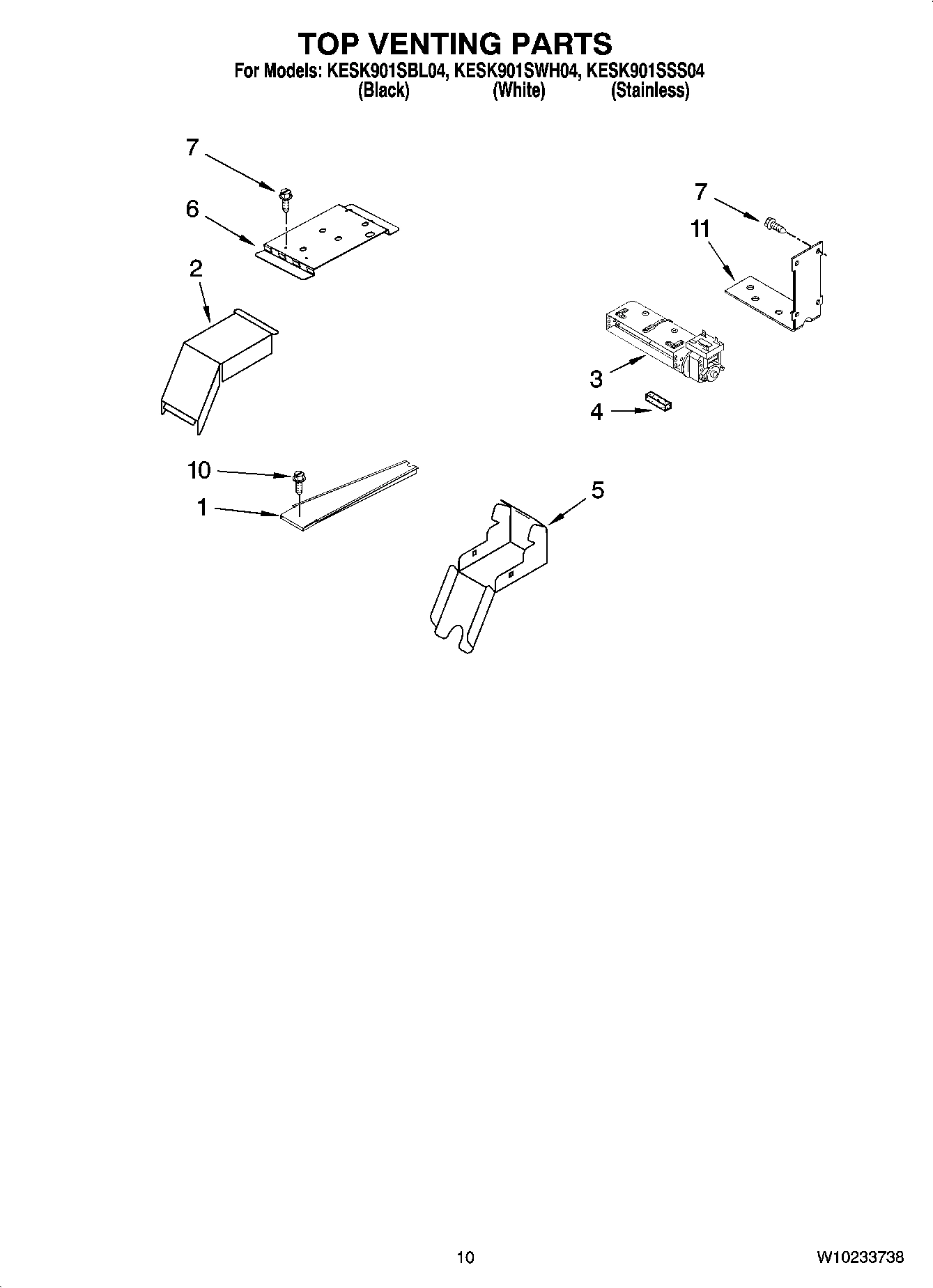 07 - TOP VENTING PARTS, OPTIONAL PARTS