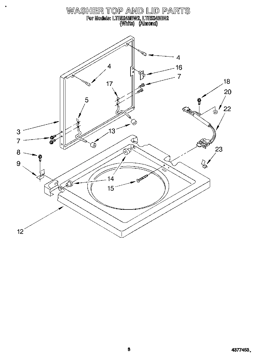 06 - WASHER TOP AND LID