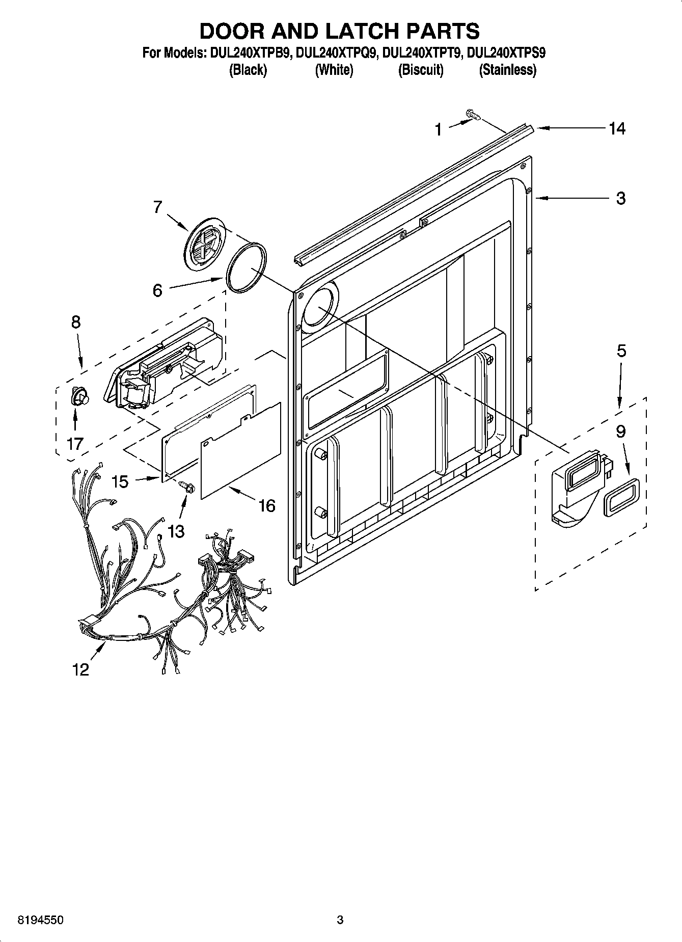 03 - DOOR AND LATCH PARTS