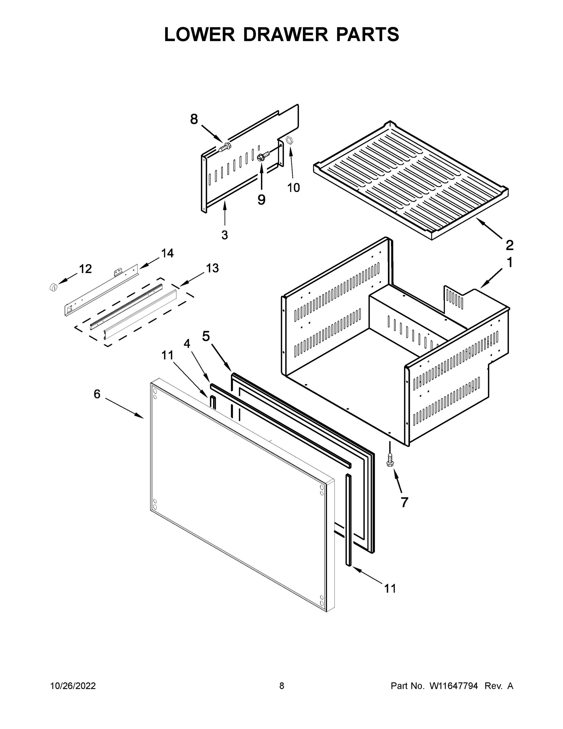 05 - LOWER DRAWER PARTS