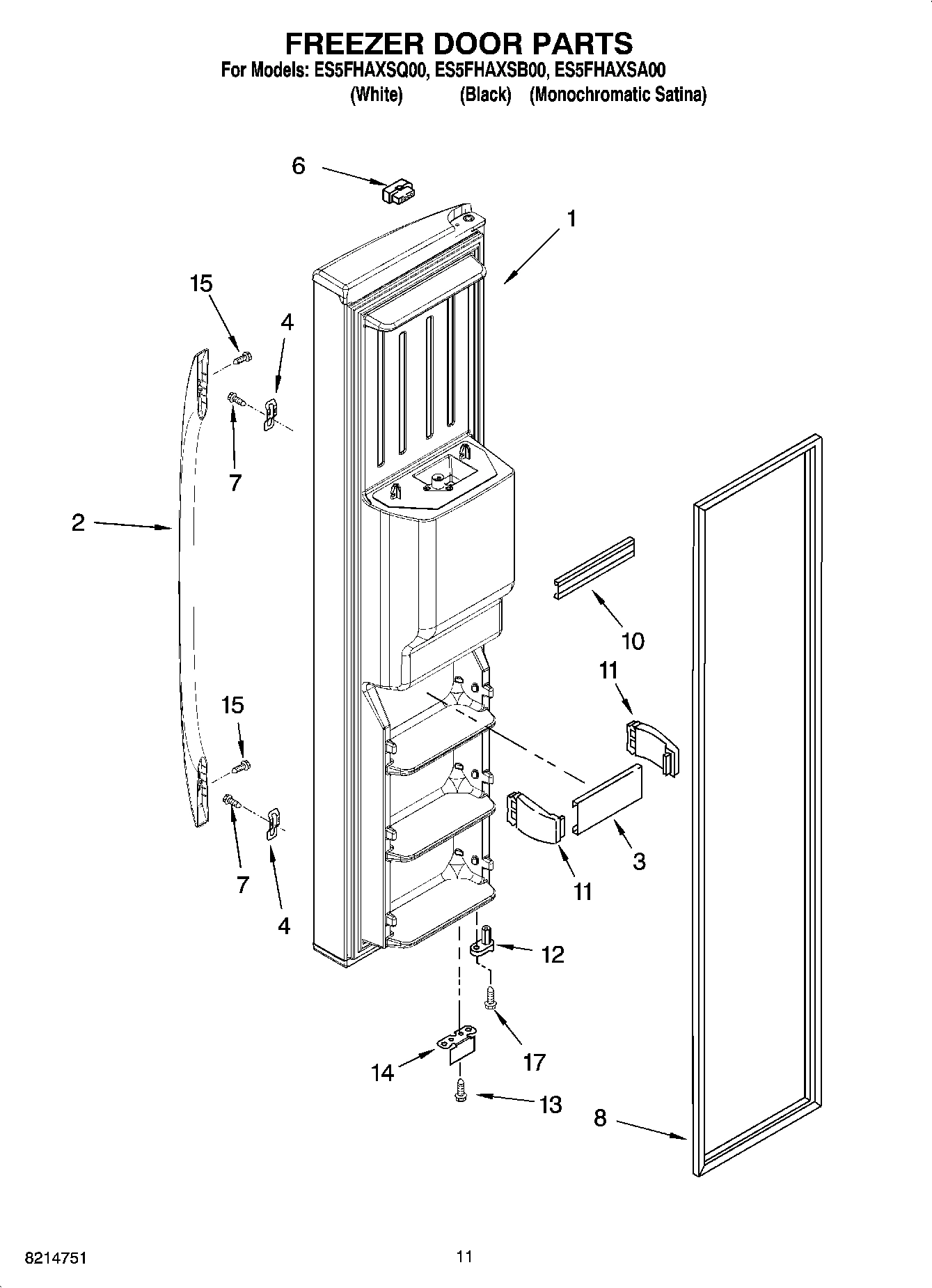 07 - FREEZER DOOR PARTS