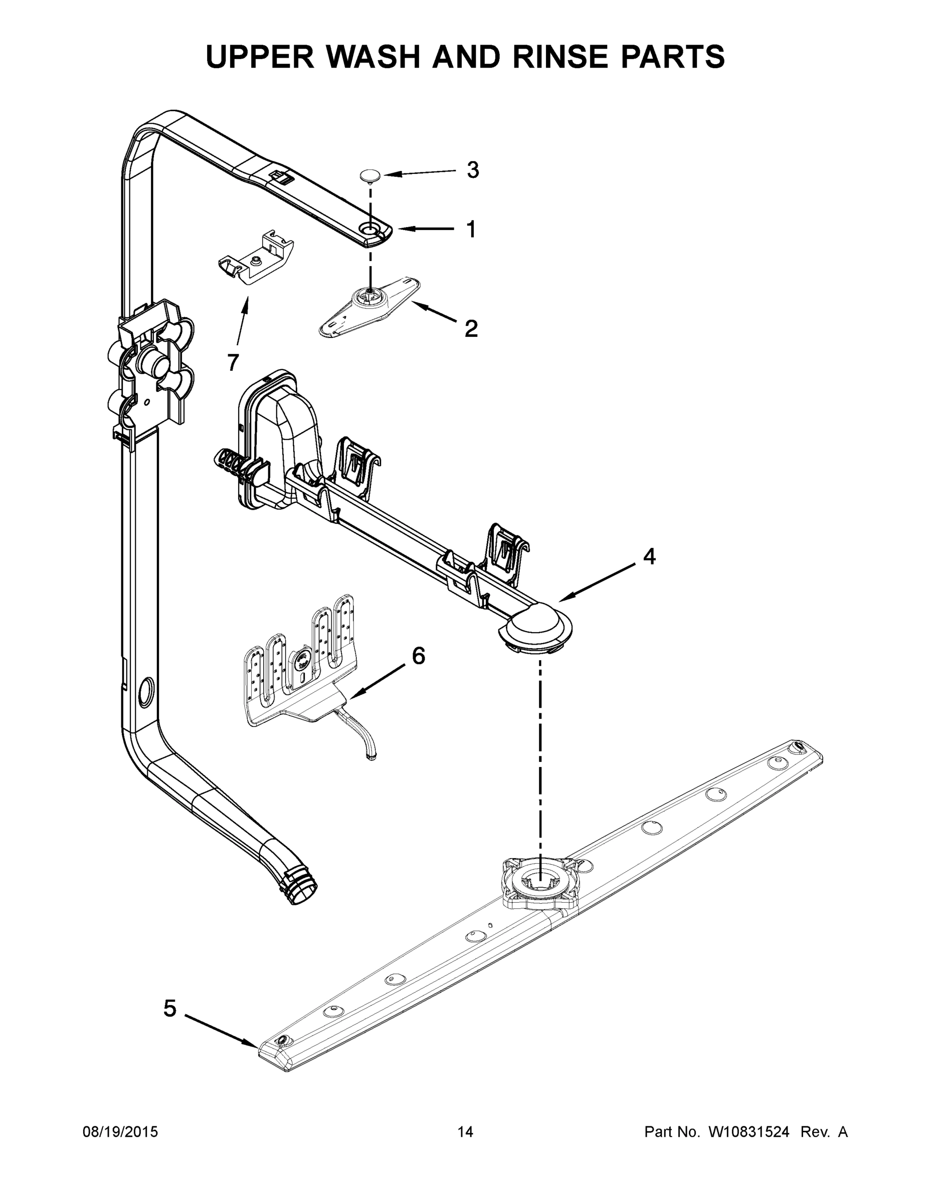 08 - UPPER WASH AND RINSE PARTS
