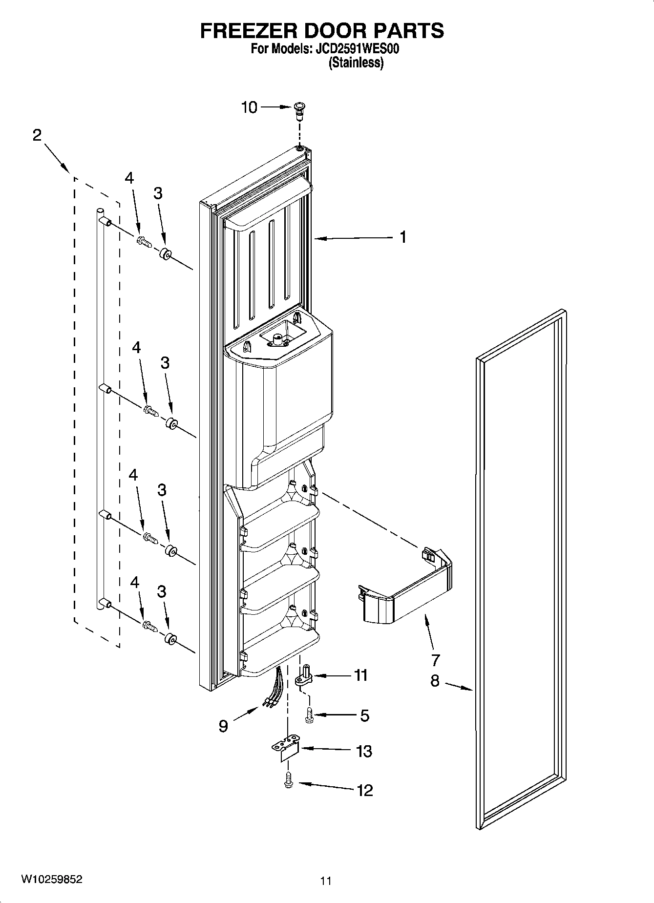 07 - FREEZER DOOR PARTS