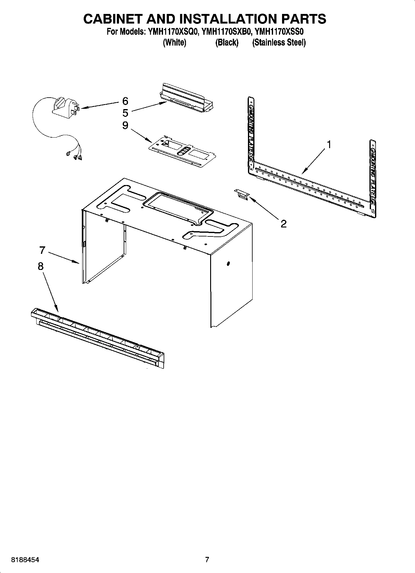 06 - CABINET AND INSTALLATION PARTS