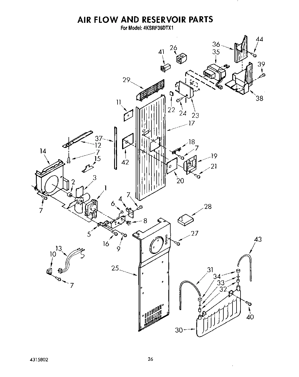 15 - AIR FLOW AND RESERVOIR