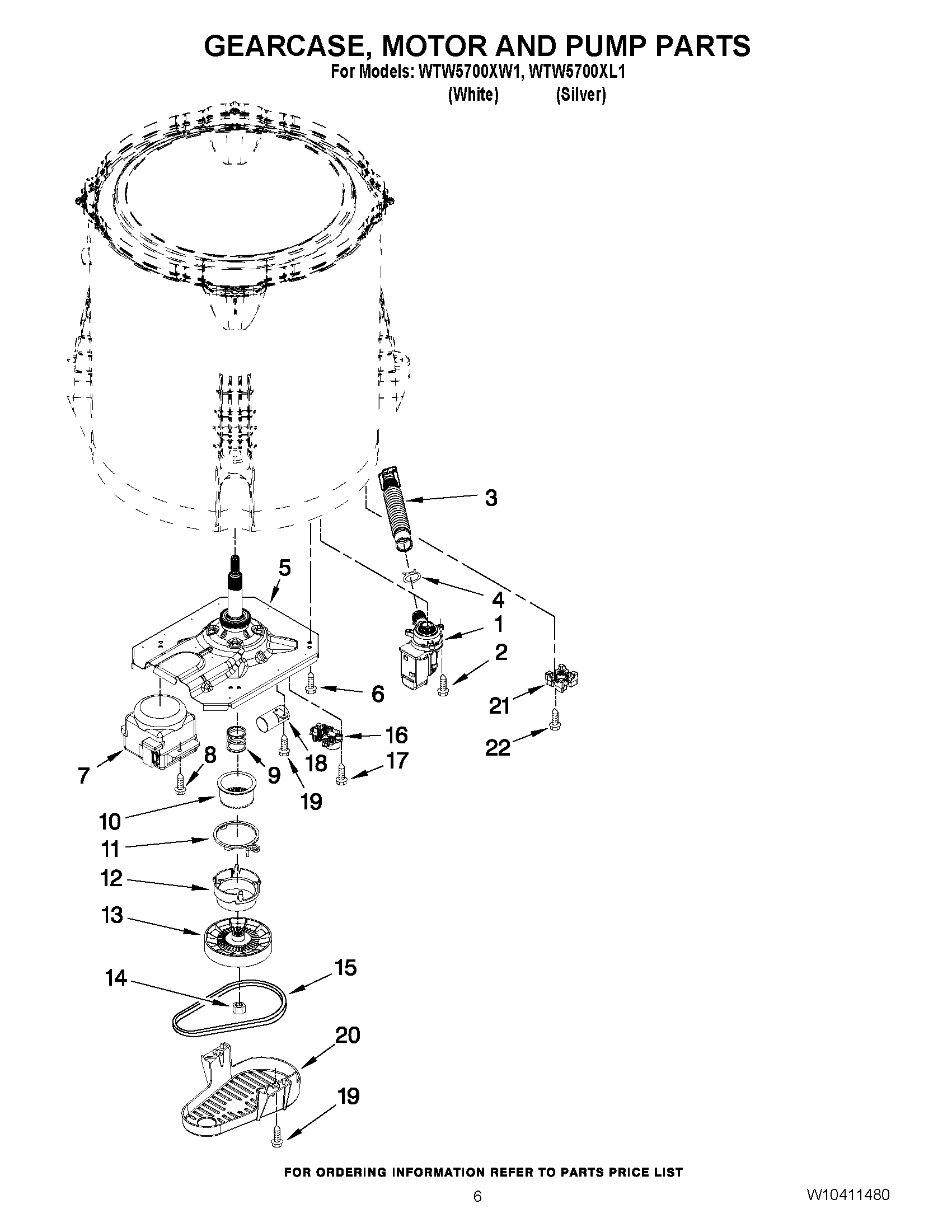 04 - GEARCASE, MOTOR AND PUMP PARTS