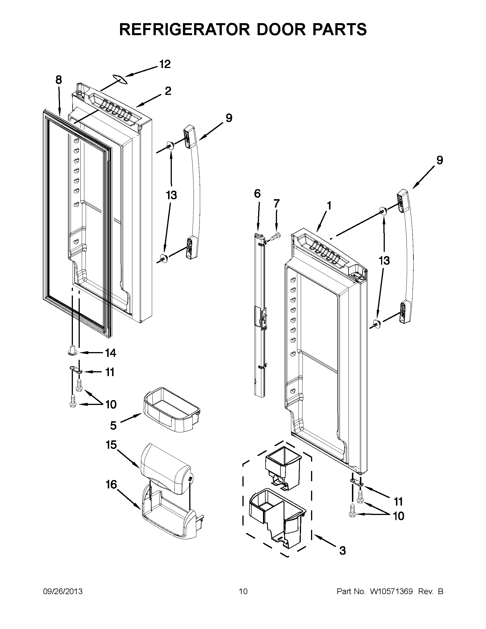 06 - REFRIGERATOR DOOR PARTS
