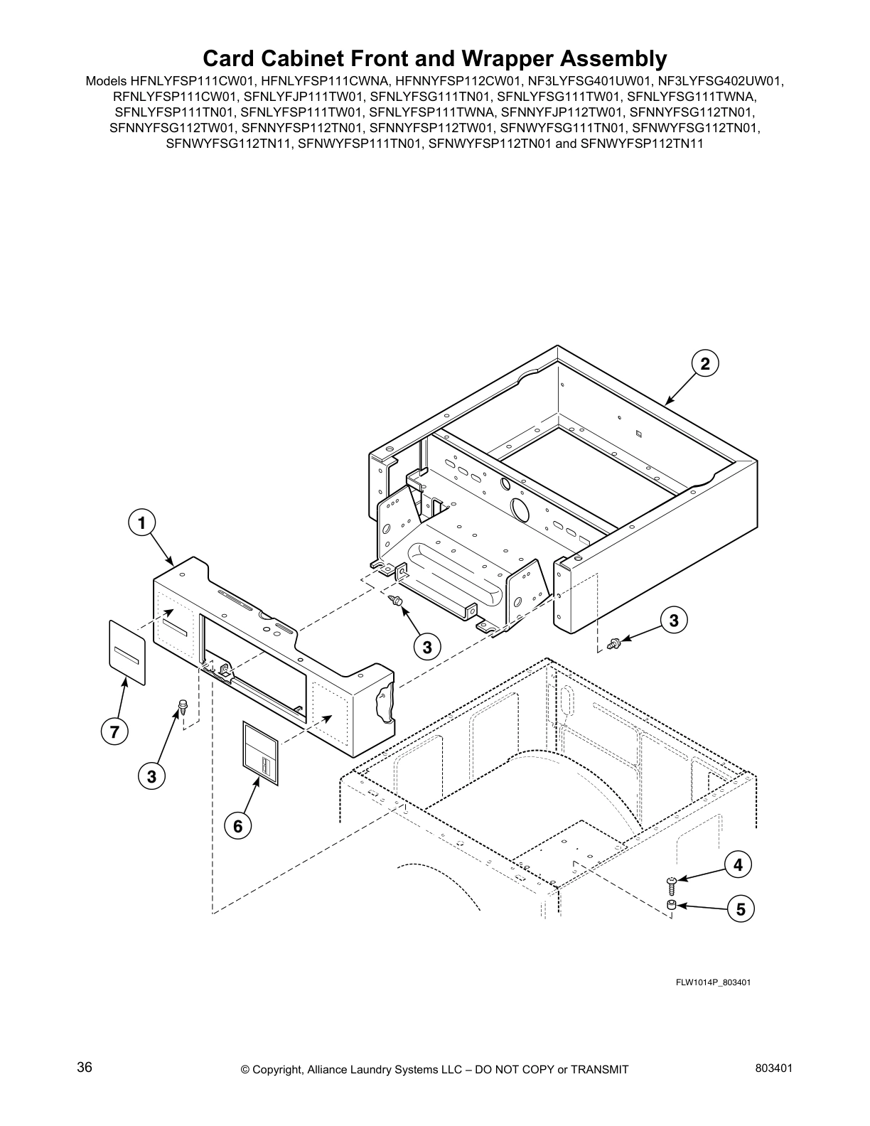 Card Cabinet Front and Wrapper Assembly