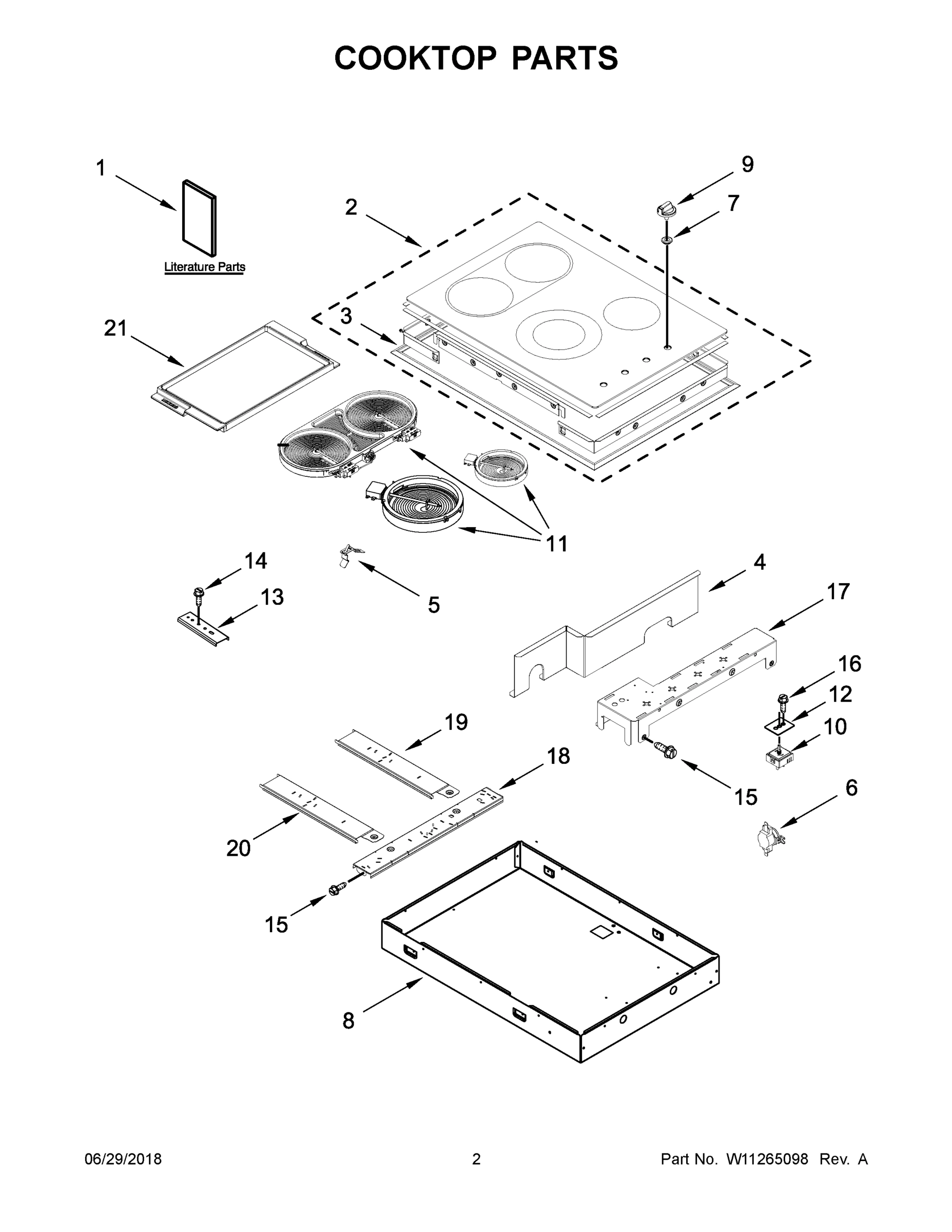 02 - COOKTOP PARTS