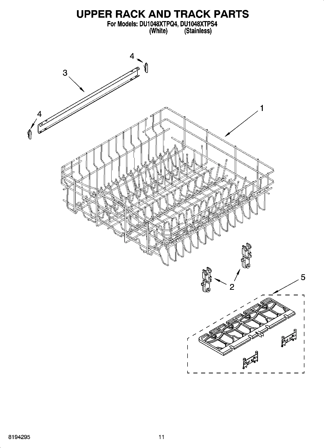09 - UPPER RACK AND TRACK PARTS