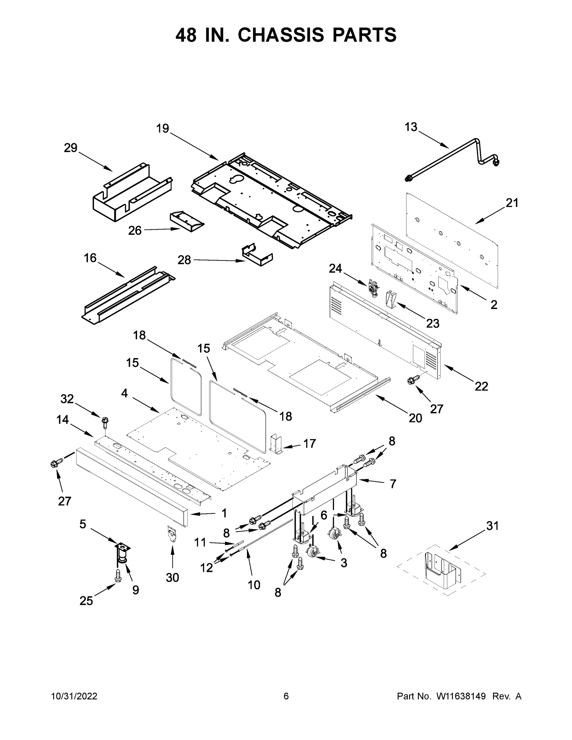 04 - 48 IN. CHASSIS PARTS