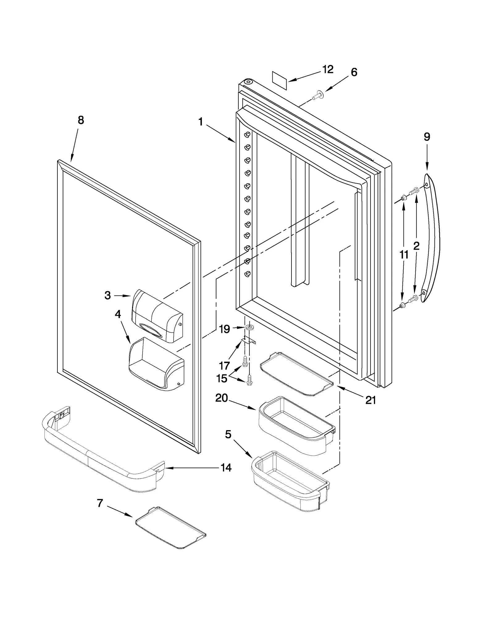 REFRIGERATOR DOOR PARTS