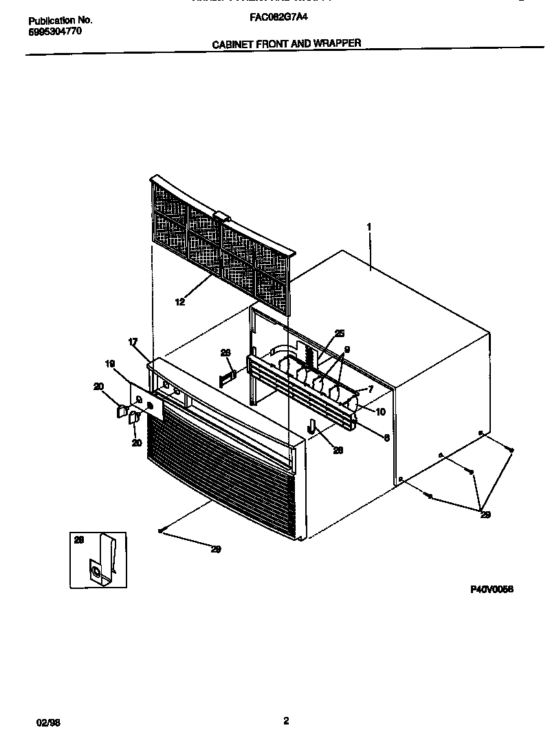 02 - CABINET FRONT AND WRAPPER