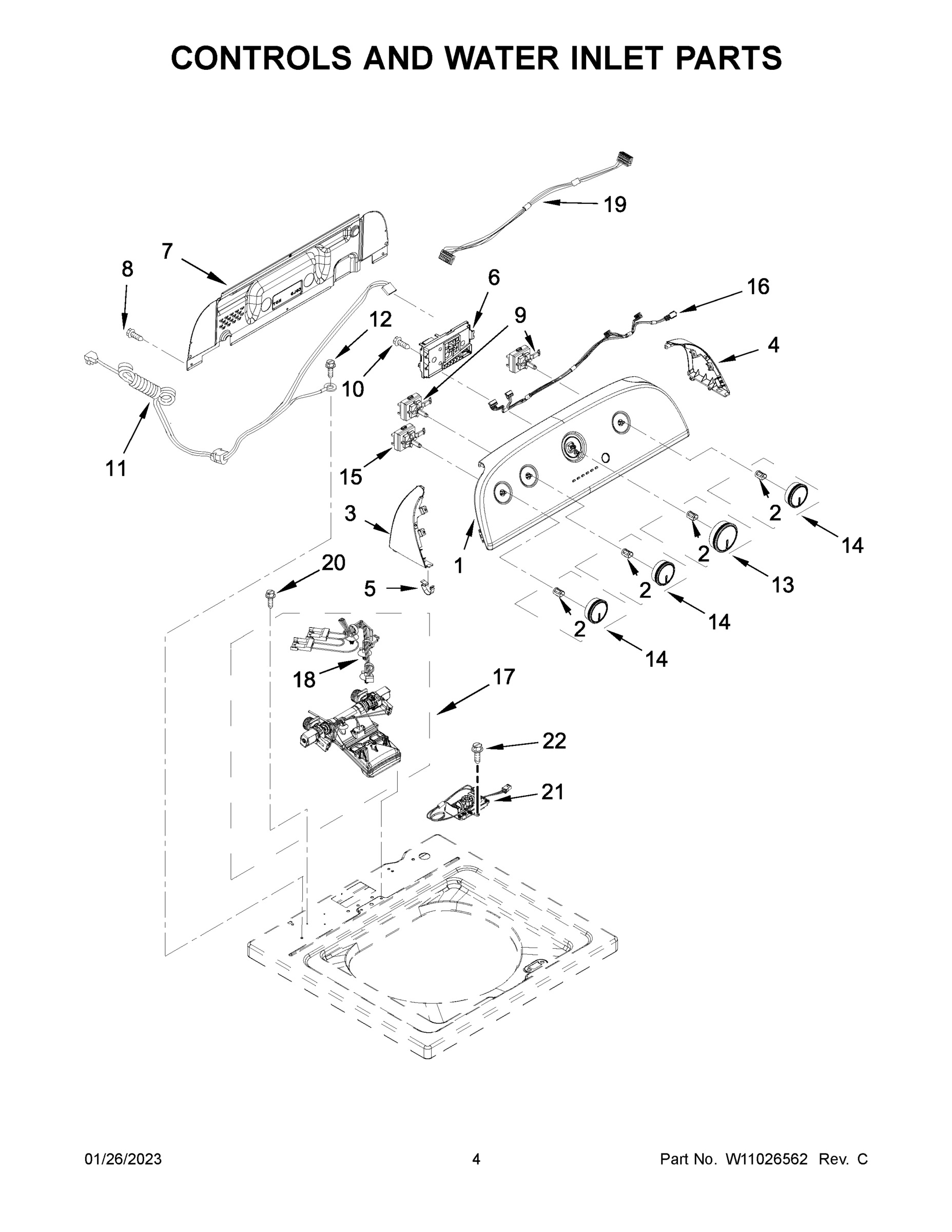 03 - CONTROLS AND WATER INLET PARTS