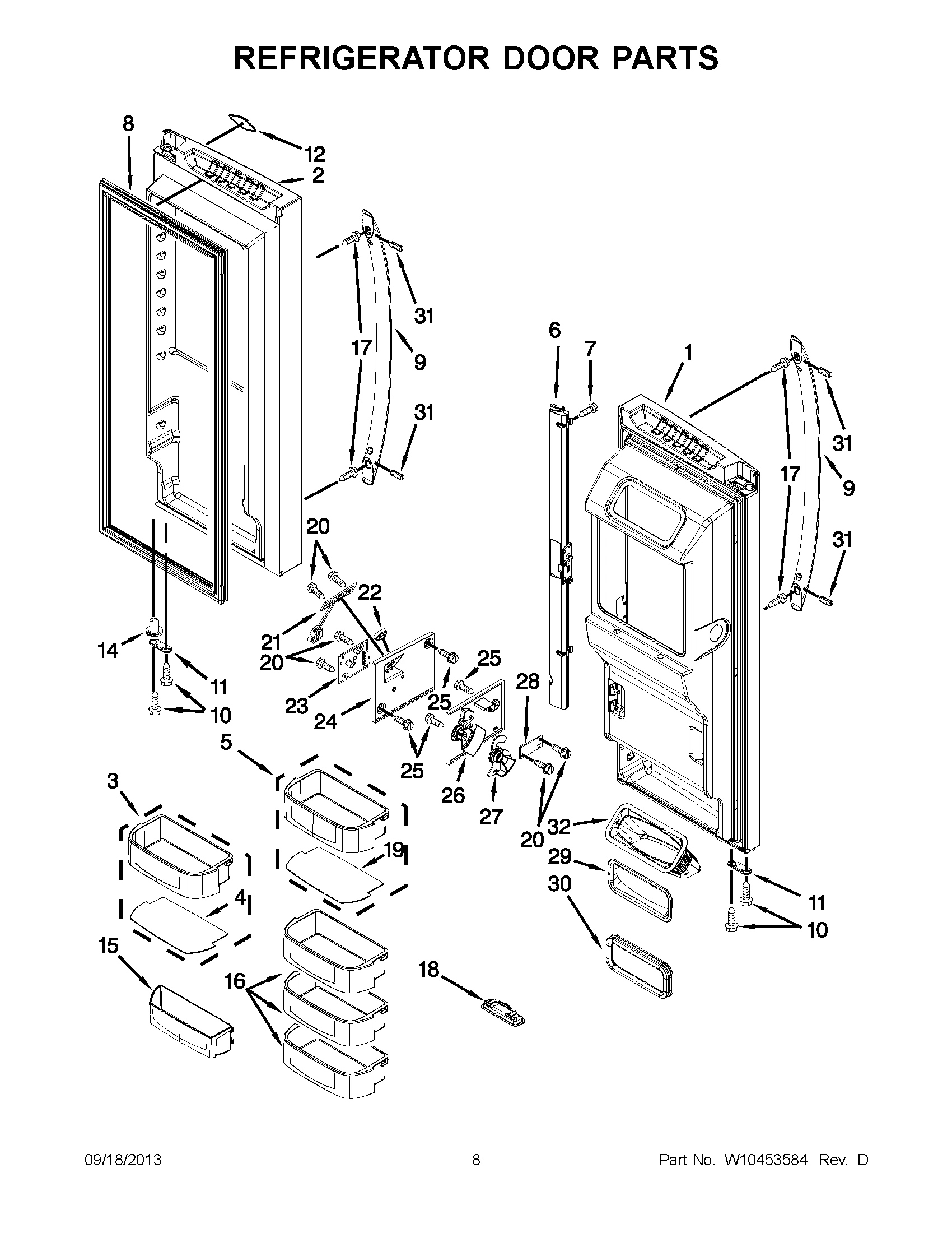 05 - REFRIGERATOR DOOR PARTS