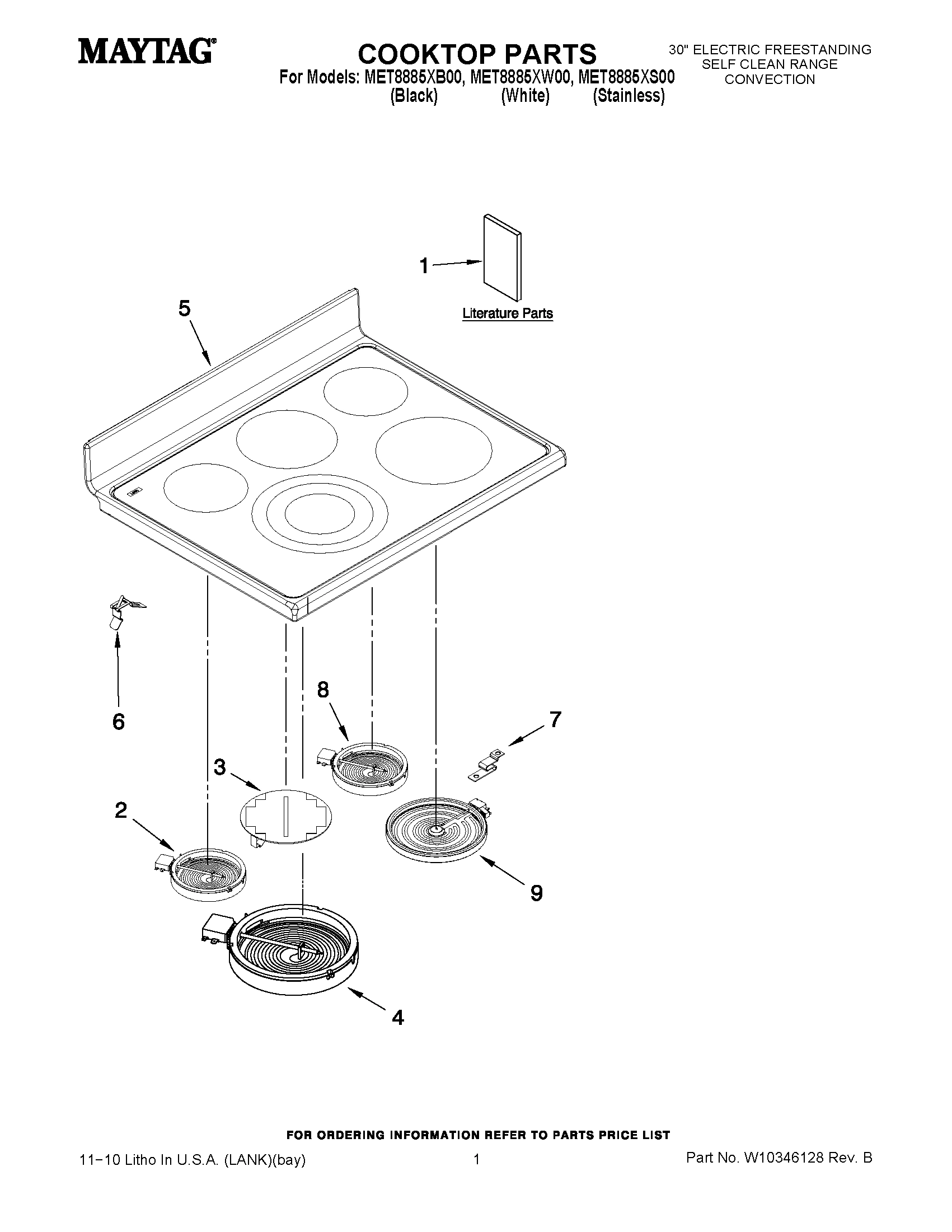 01 - COOKTOP PARTS