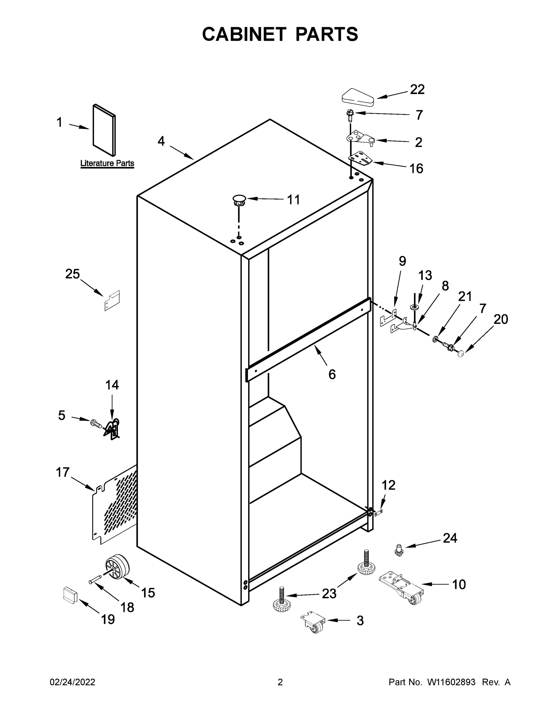 02 - CABINET PARTS