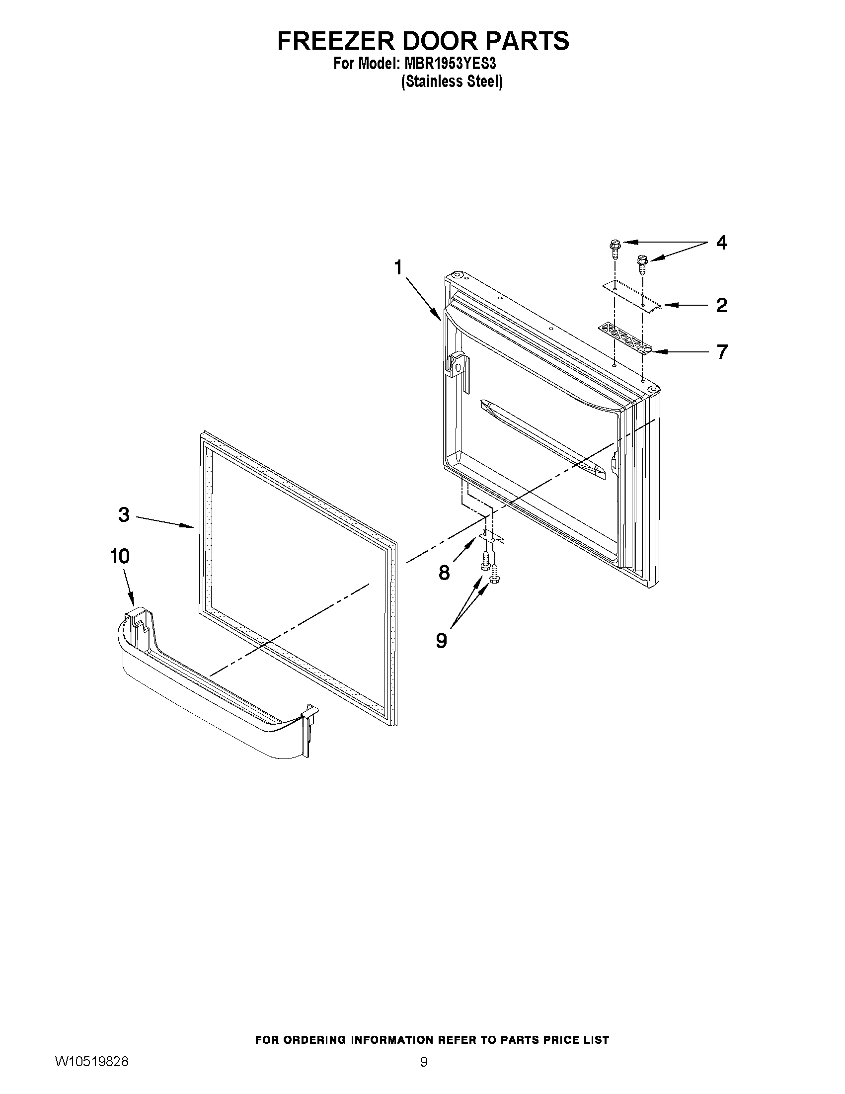 05 - FREEZER DOOR PARTS