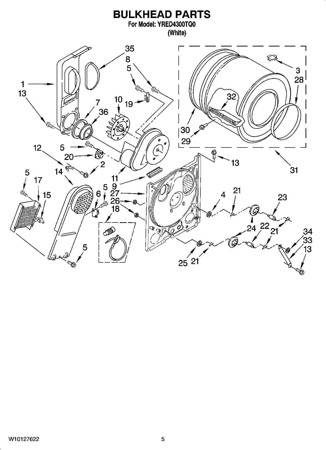 03 - BULKHEAD PARTS, OPTIONAL PARTS (NOT INCLUDED)