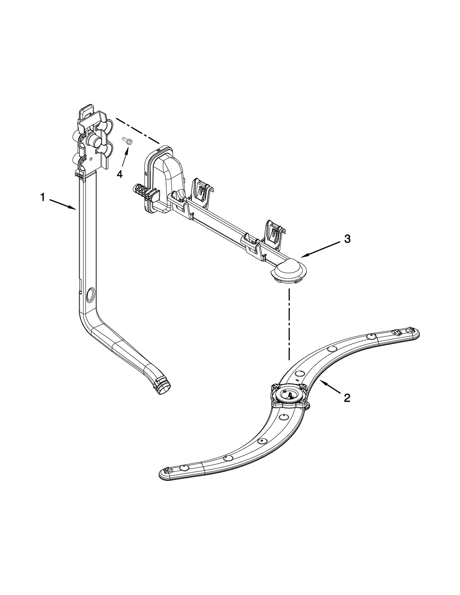 UPPER WASH AND RINSE PARTS