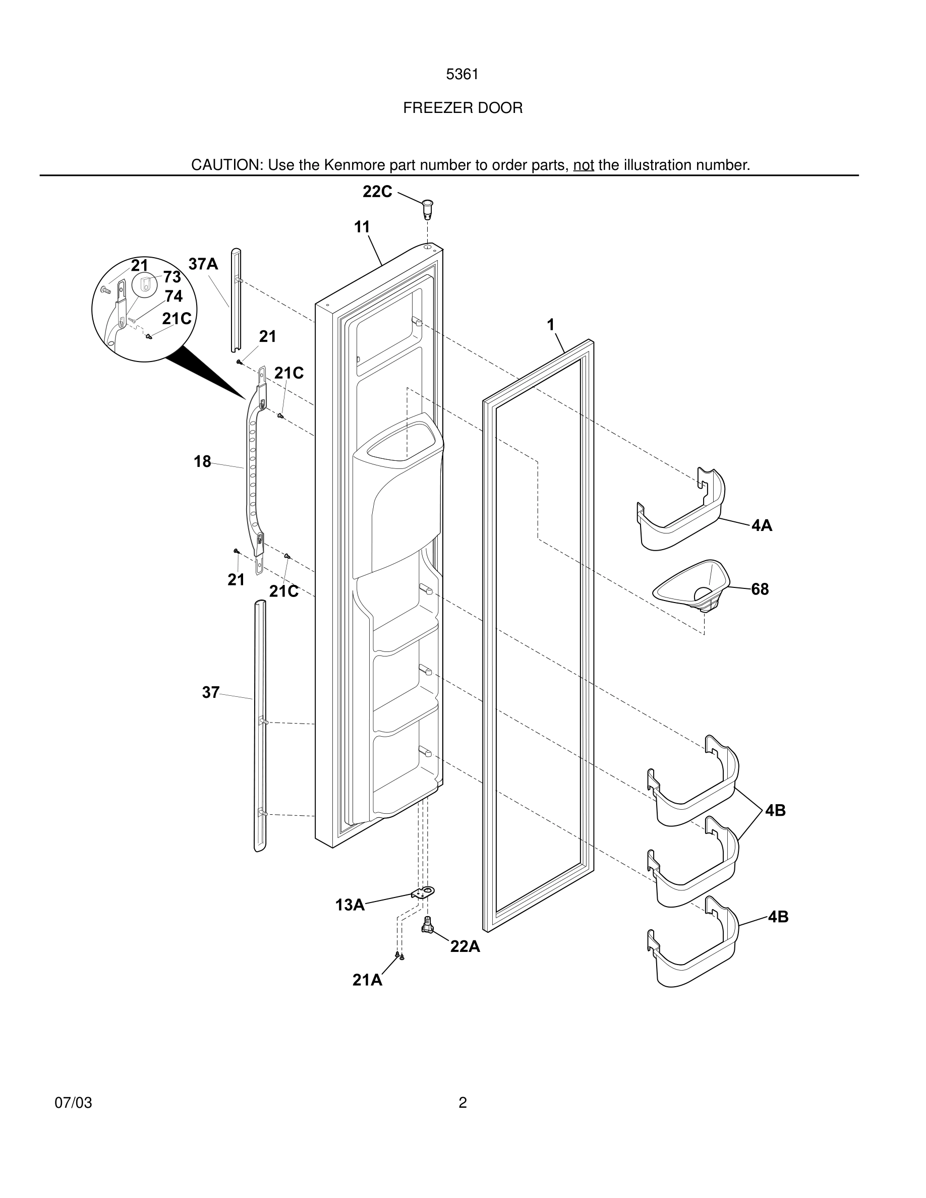 03 - FREEZER DOOR