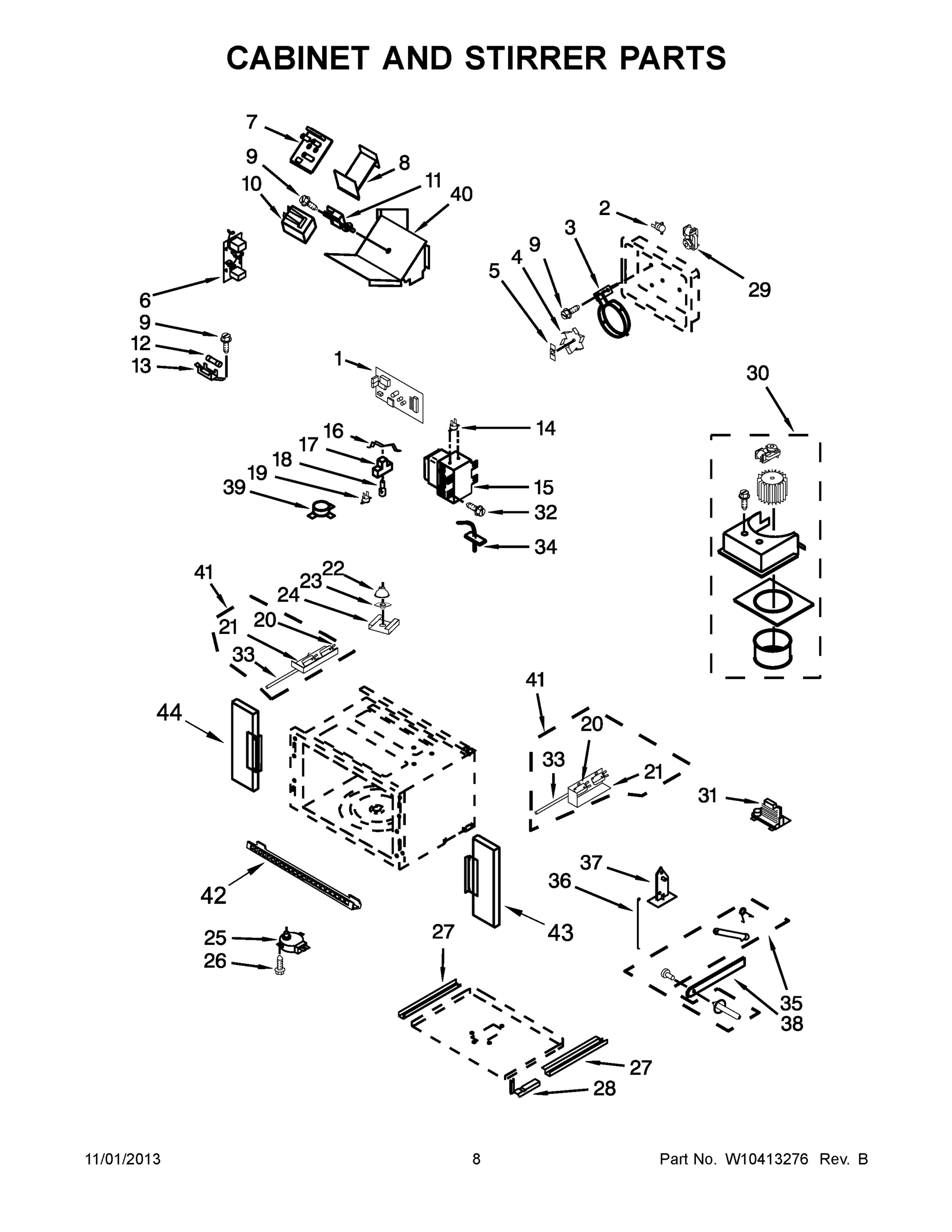 05 - CABINET AND STIRRER PARTS